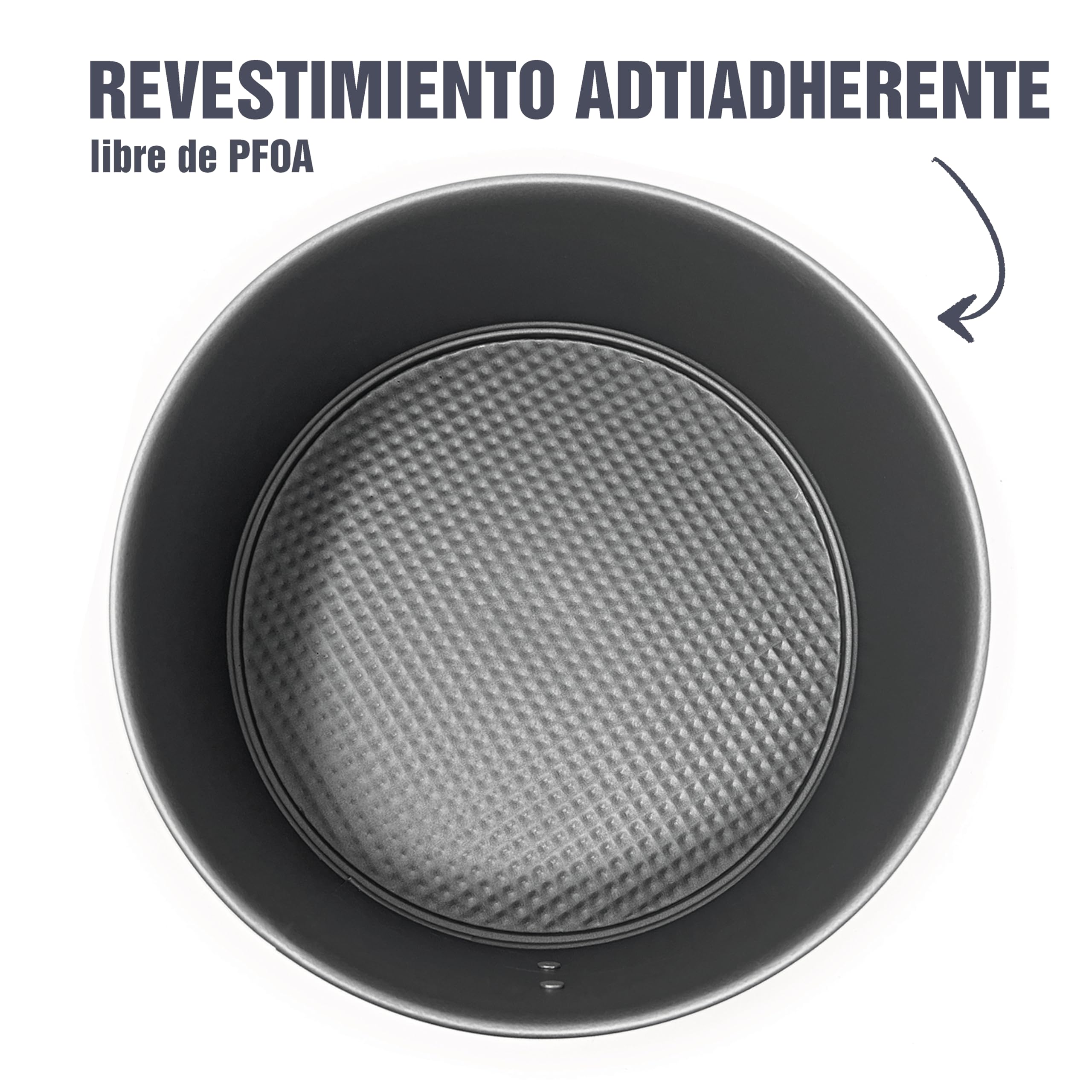 Molde Para Tartas Desmontable De 21cm - Antiadherente Y Resistente Al Horno
