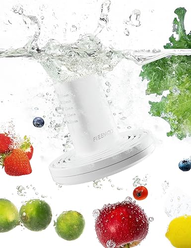 Lavadora de frutas y verduras en agua, dispositivo limpiador eléctrico de frutas con tecnología de purificación de iones OH, gran área de reacción,