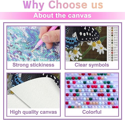 Miniatura 9 de Kits de pintura de diamantes 5D para bricolaje, animales coloridos, taladro completo, kits de pintura de diamantes, arte de diamantes de animales,