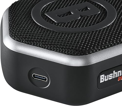 Miniatura 5 de Bushnell Mini altavoz GPS Wingman de golf, distancias audibles y precisas, múltiples opciones de montaje para carrito o caminar (negroplateado)