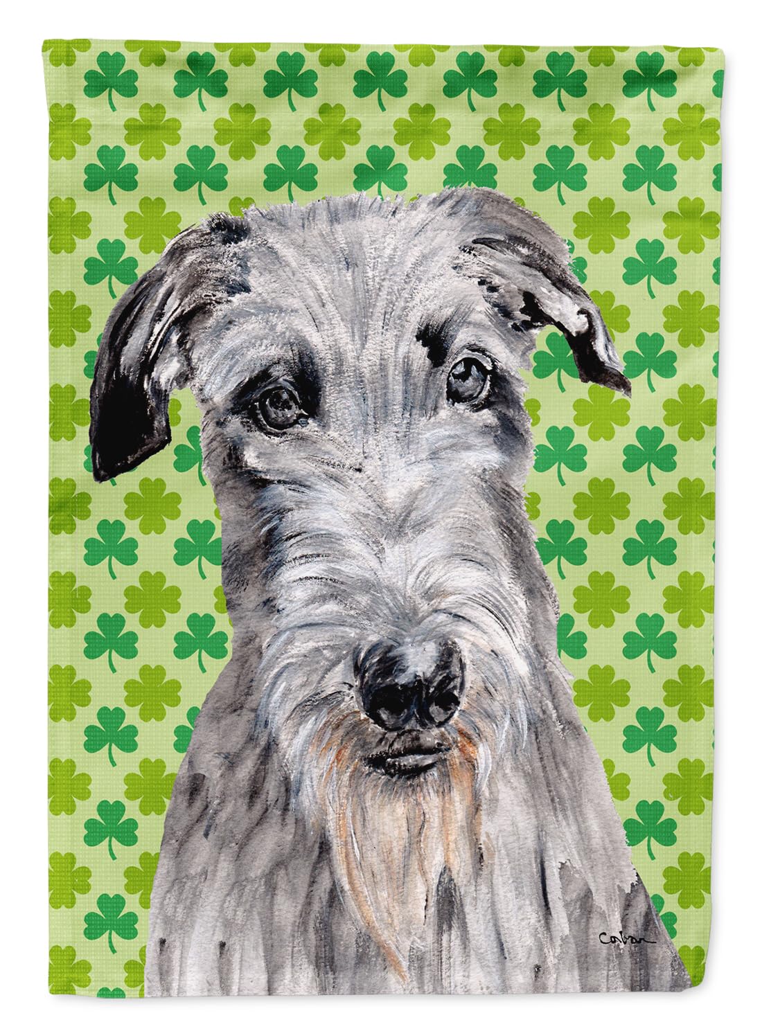 Drapeau Deerhound St. Patrick de Jour pour jardin et balcon
