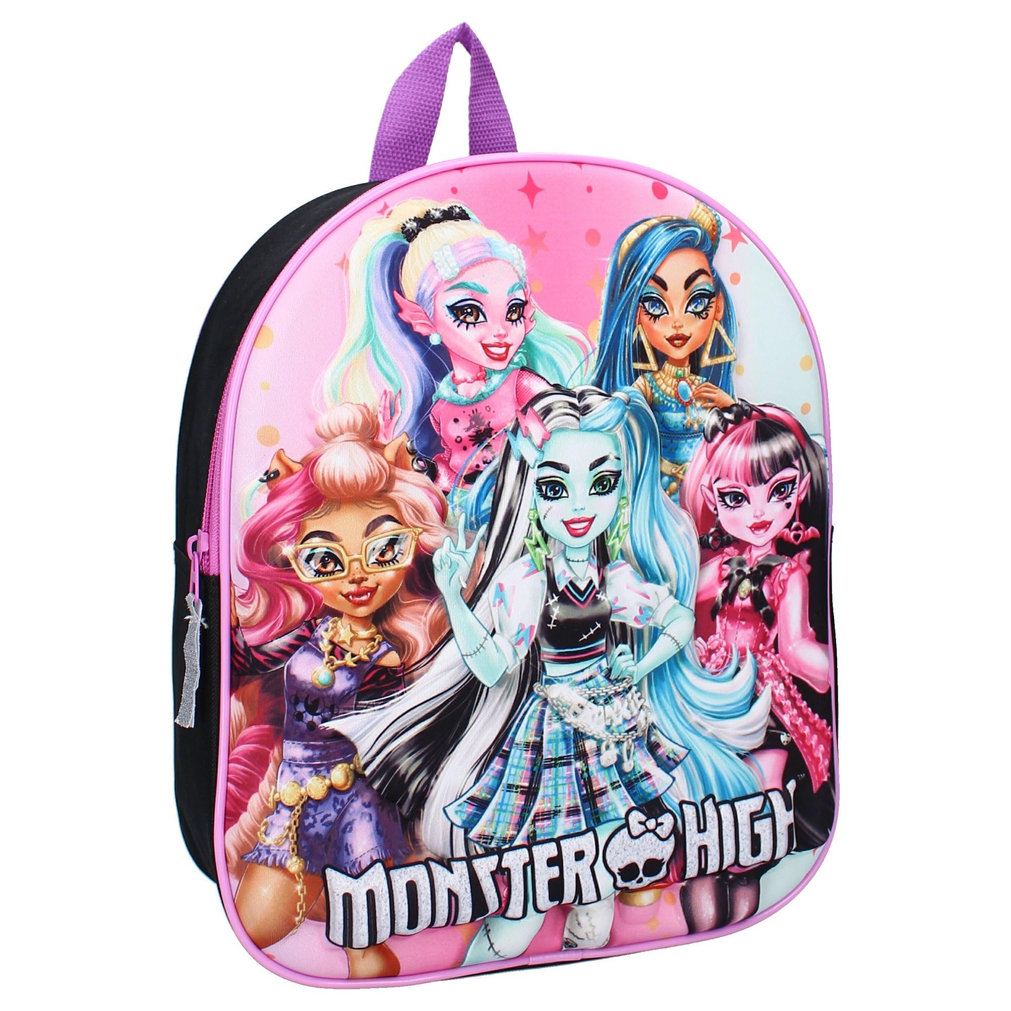 VadobagMonster High 3D Backpack - The Boo Crew - Backpack for Children | School | Nursery - Multicolour - Size 32 x 26 x 11 cm, multi-coloured, One Size