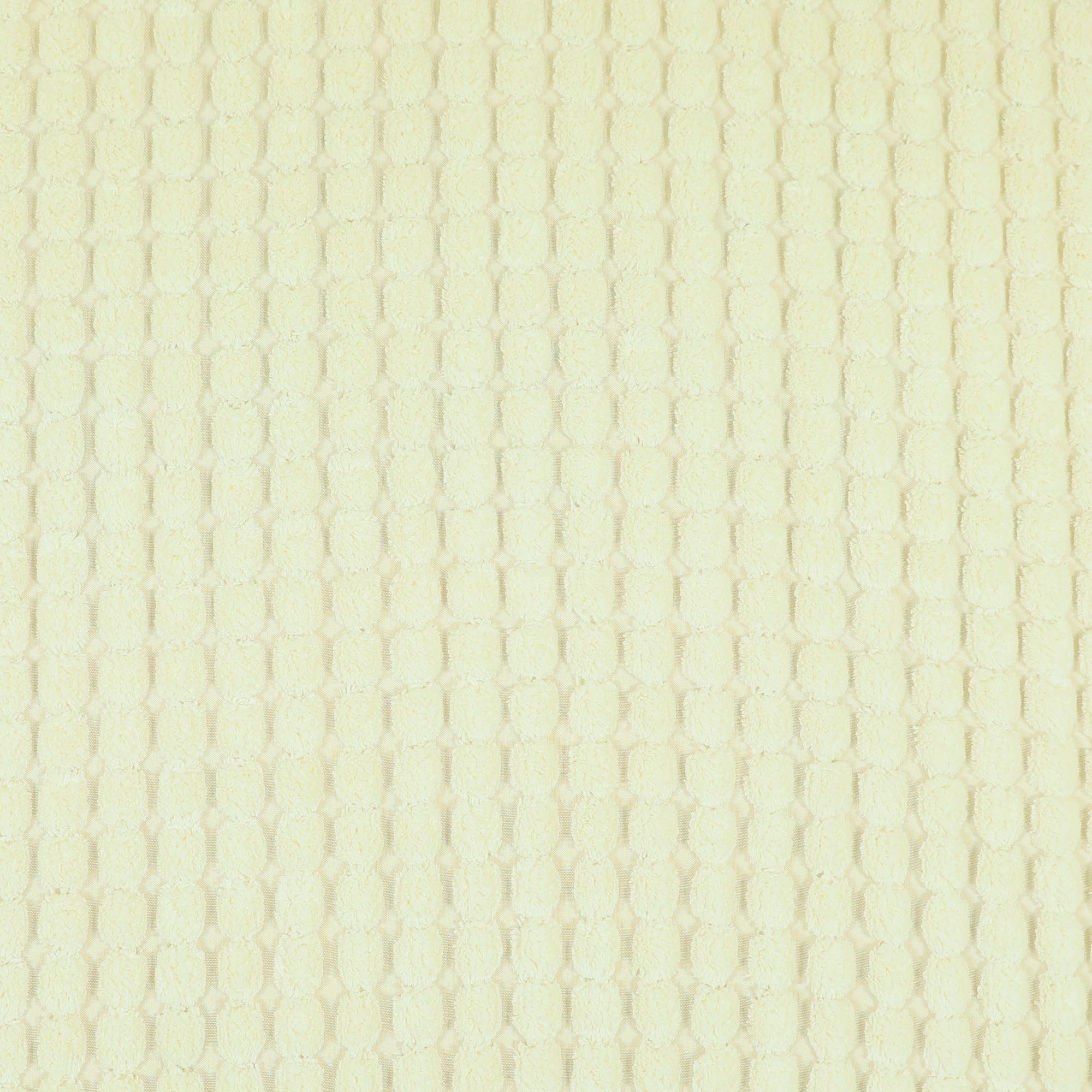 Tessuto per tappezzeria in velluto morbido effetto mattone super spesso color crema bianco Materiale al metro Liquidazione (al metro)