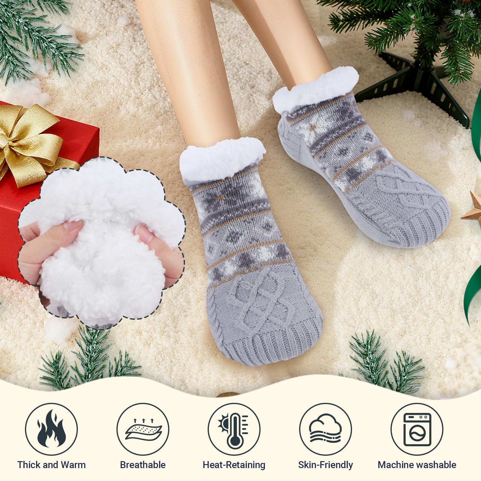 Calcetines de invierno gruesos y mullidos para hombre 35-42 1 par