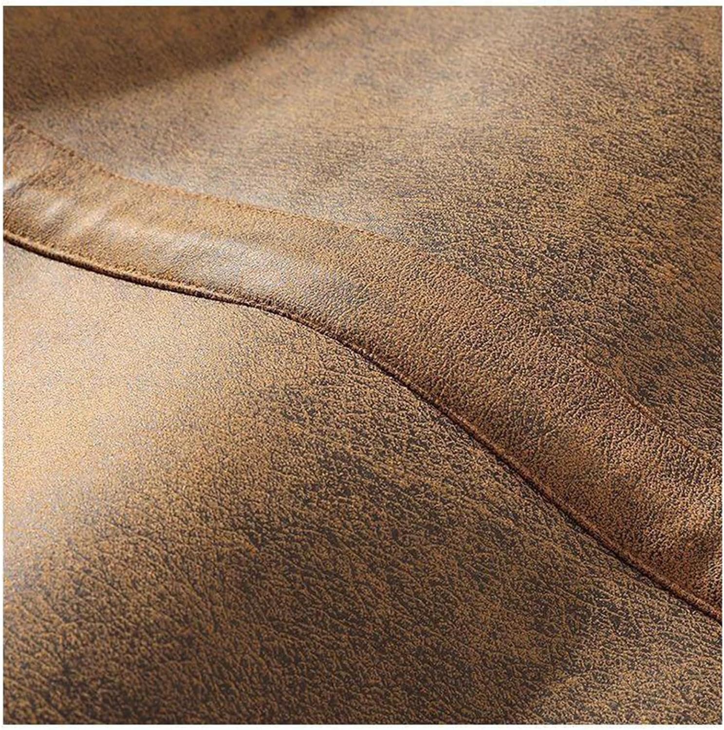 Men's Plus Size Suede Leather Jacket Thick Warm Faux Fur Lining Motorcycle Coat Winter Casual Drawstring Outerwear