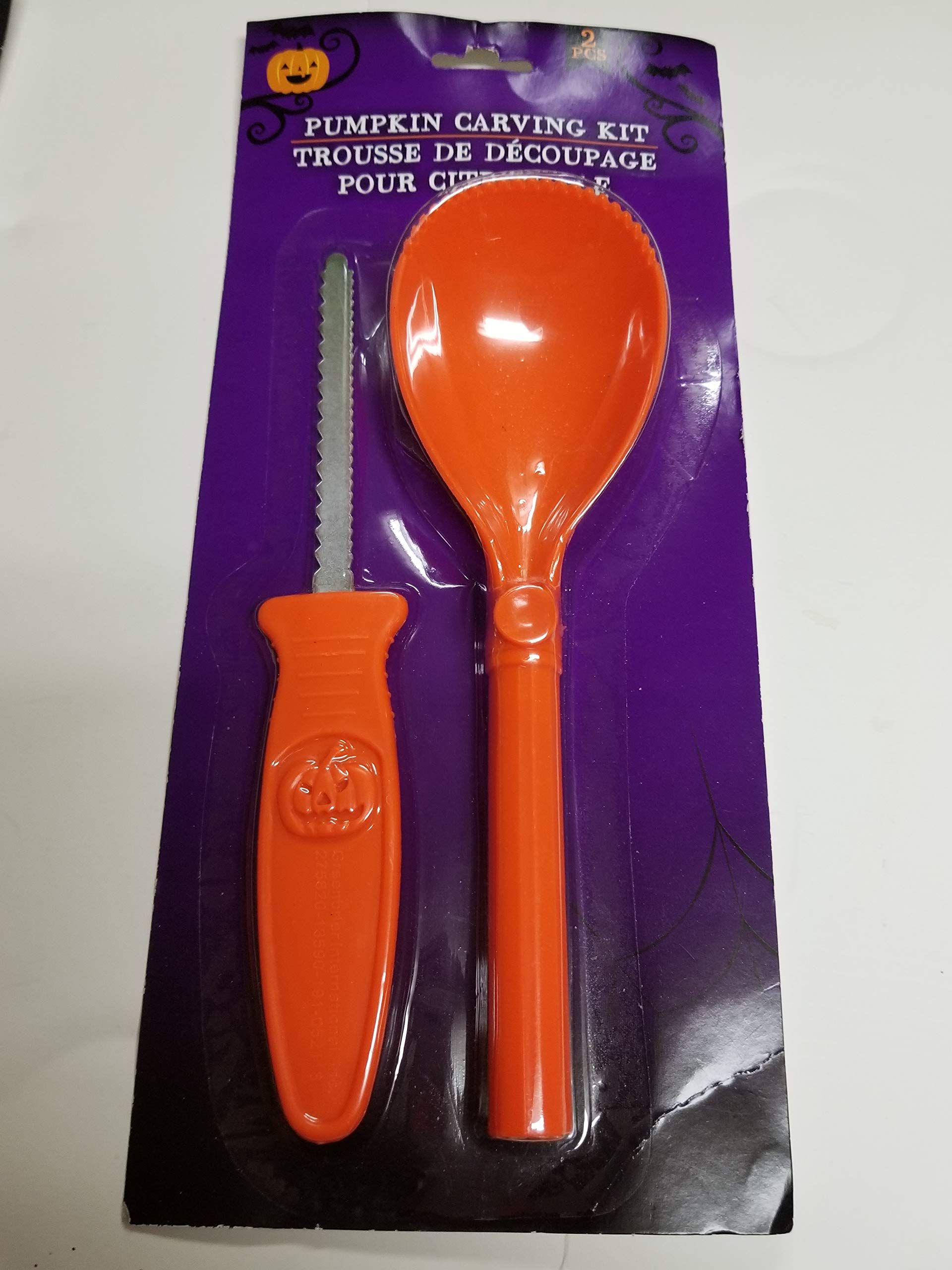 Pumpkin Carving Bundle Kit with 1 Serving Spoon 1 Knife 1 Spork 1 Small Saw 1 Scoop