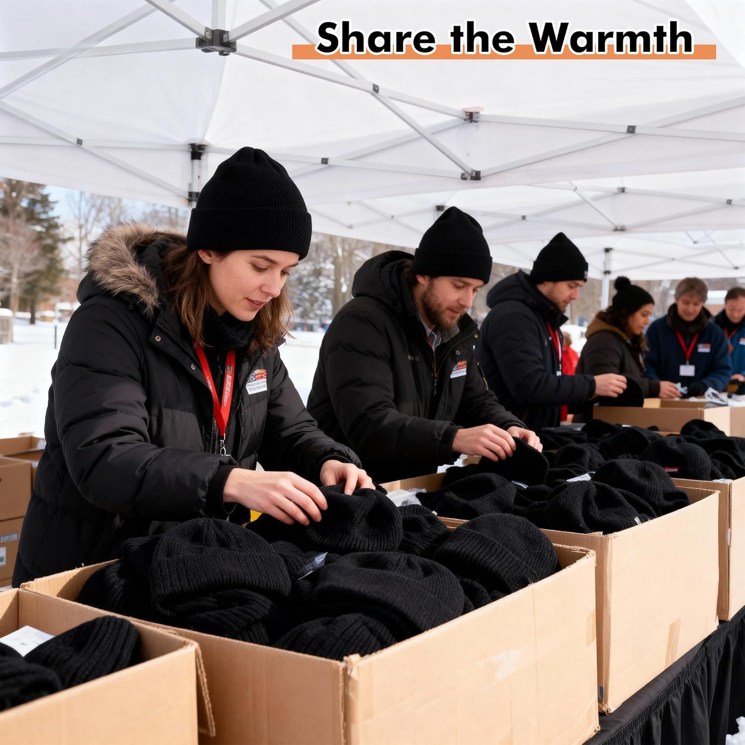 15 Pack Winter Beanie Hats Bulk for Men Women, Cuffed Skull Caps - Image 6