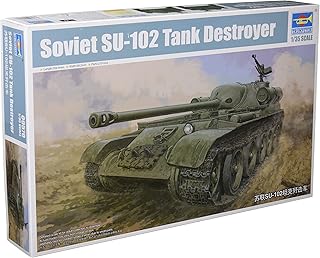 Trumpeter TRU09570 Soviet SU-102 SPA Plastic Model kit, Coloured