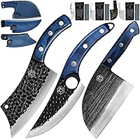 Vista 1 de XYJ Cuchillo forjado hecho a mano del carnicero del cuchillo del cocinero de la cuchilla de deshuesar los cuchillos de la espiga completa