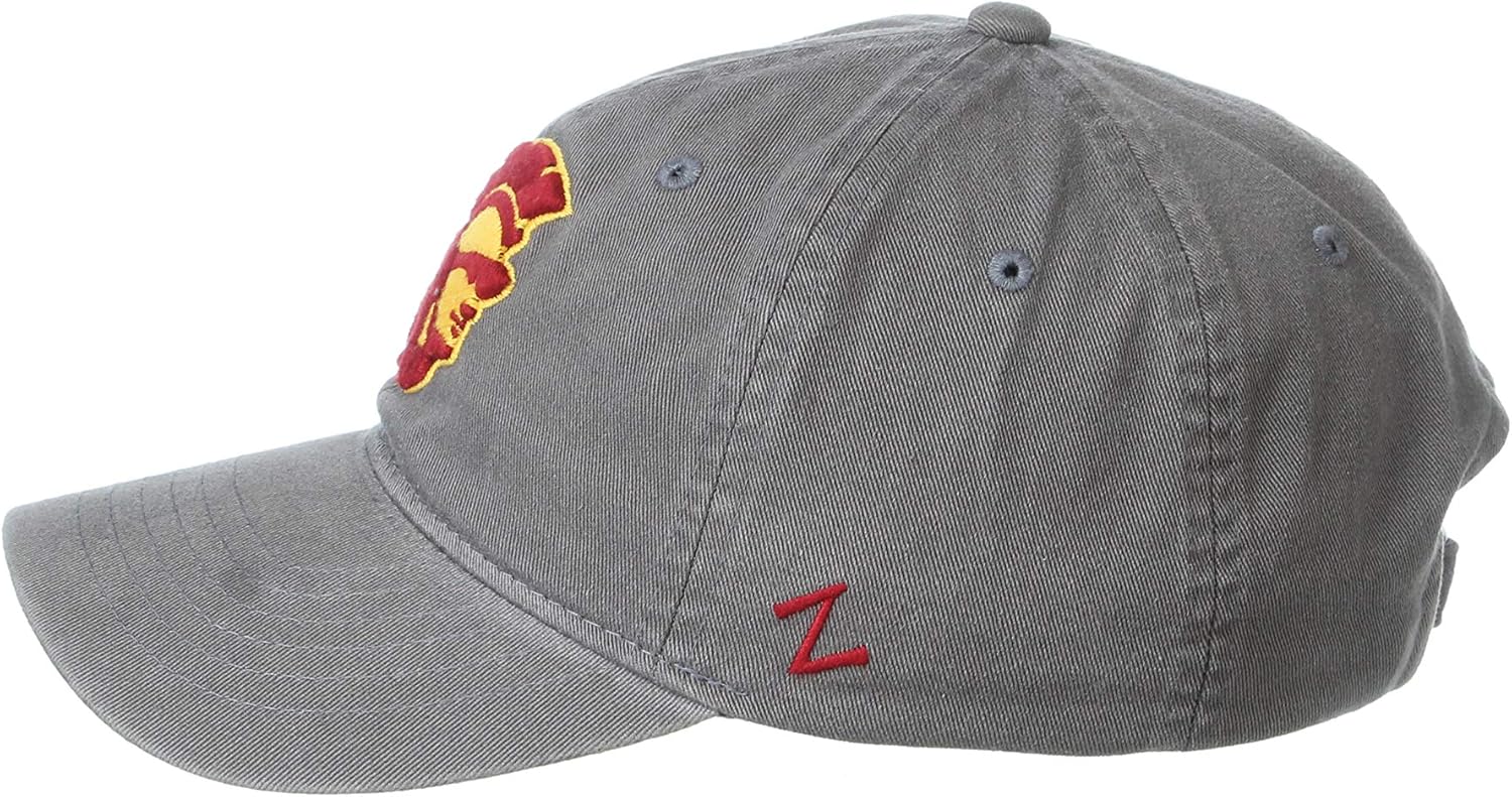 NCAA USC Trojans Mens Adjustable Scholarship Hat Charcoal, Usc Trojans Charcoal, Adjustable, One size - Image 6