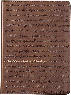 Christian Art Gifts Brown Faux Leather Journal | For I Know the Plans Je...
