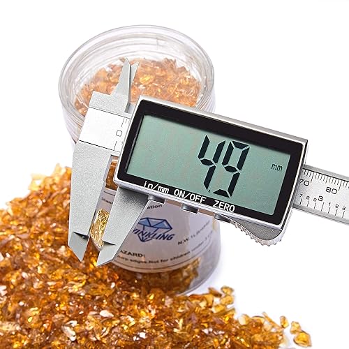 Miniatura 4 de TWINKLING Brillantina de piedra de grava de vidrio de fuego de alto brillo, vidrio roto, chips de gemas de fuego, vidrio triturado para manualidades