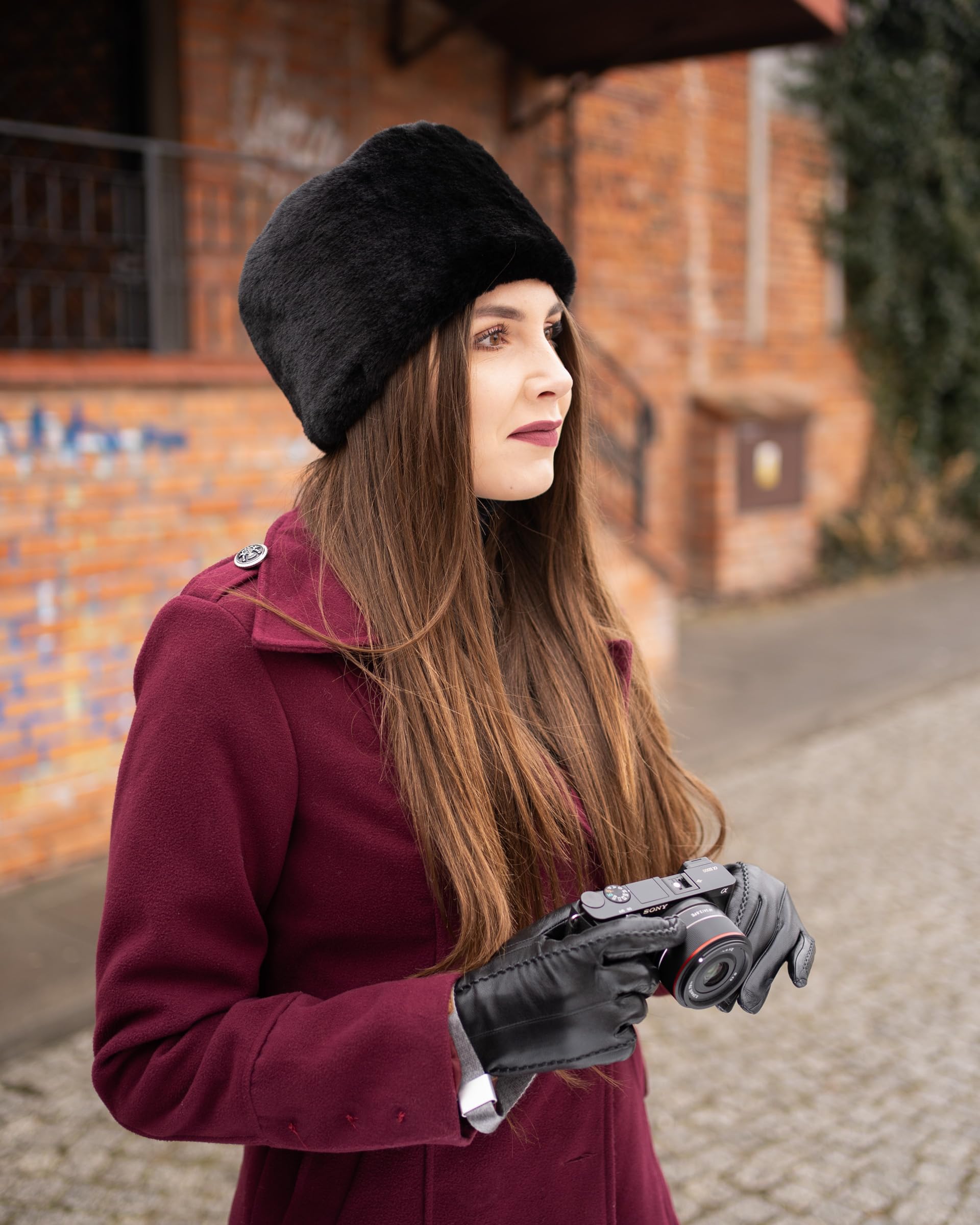 Futrzane Kosakenmütze Damen Winter Russische Mütze Pelz