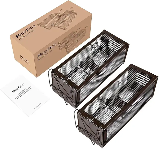 Piège à Rats XXL Ratzfatz - Cage Multi-Capture Réutilisable, Humaine et Sûre