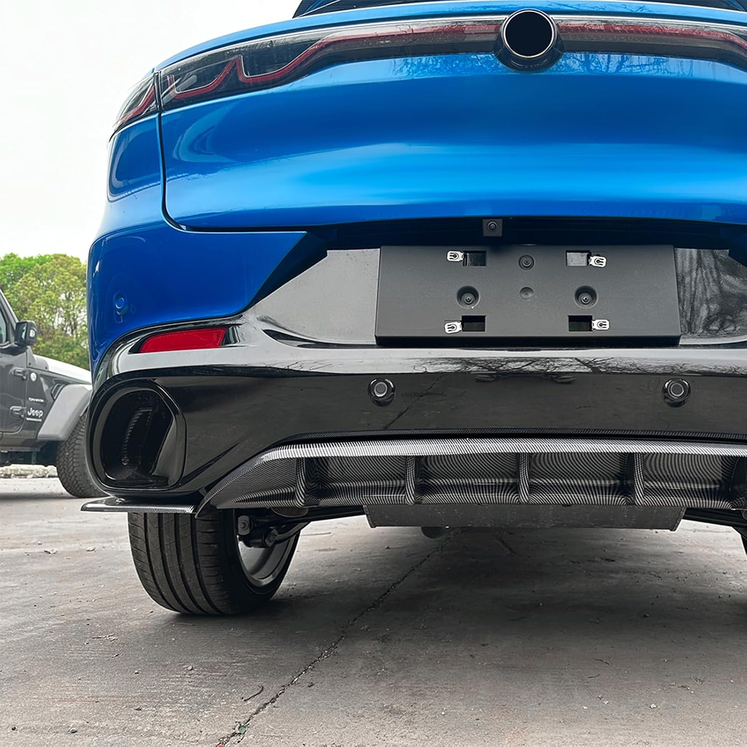 Rear Bumper Diffuser Lip for Alfa Romeo Tonale 2023-2026 Black