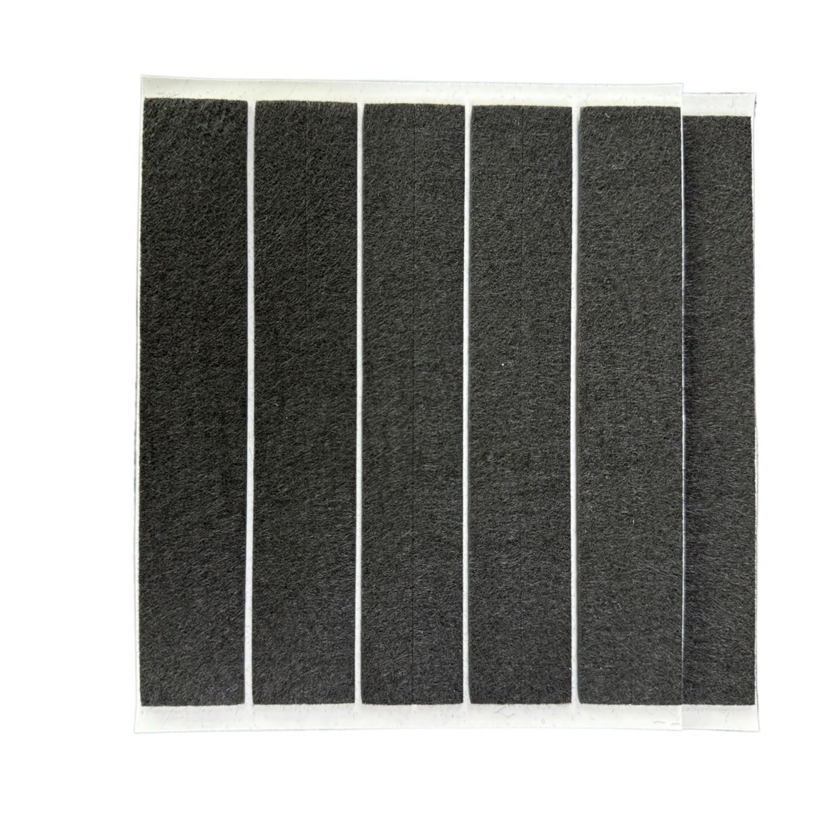 Self Adhesive Floor Protector Pad, Felt Strips Multicolor Self Adhesive 1/2x6in 20Pcs for Hardwood Floors(20pcs Black)