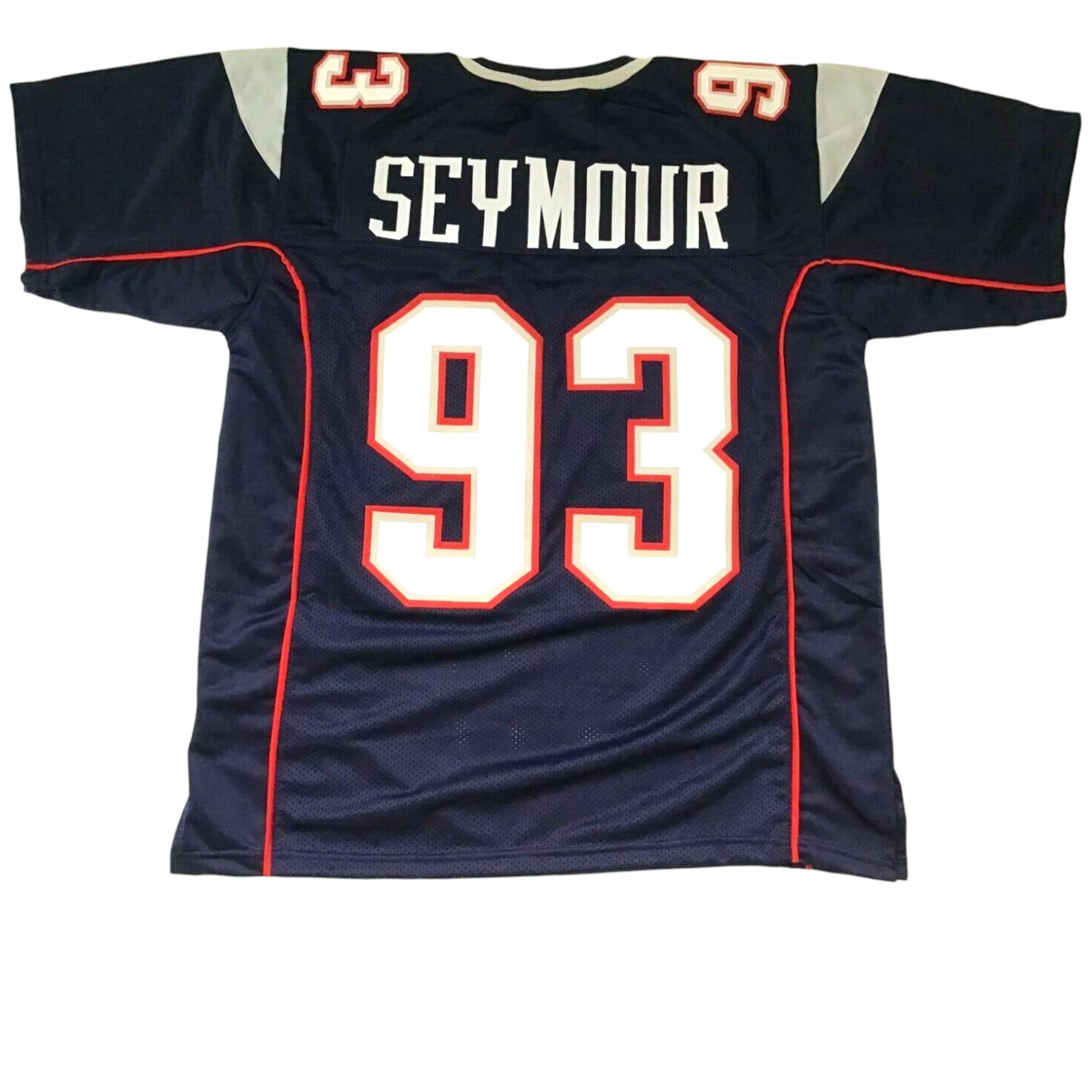 Generic Richard Seymour Blue Jersey Stitched Custom Football New No Brand/Logos (US, Alpha, Large, Regular, Regular, Blue)