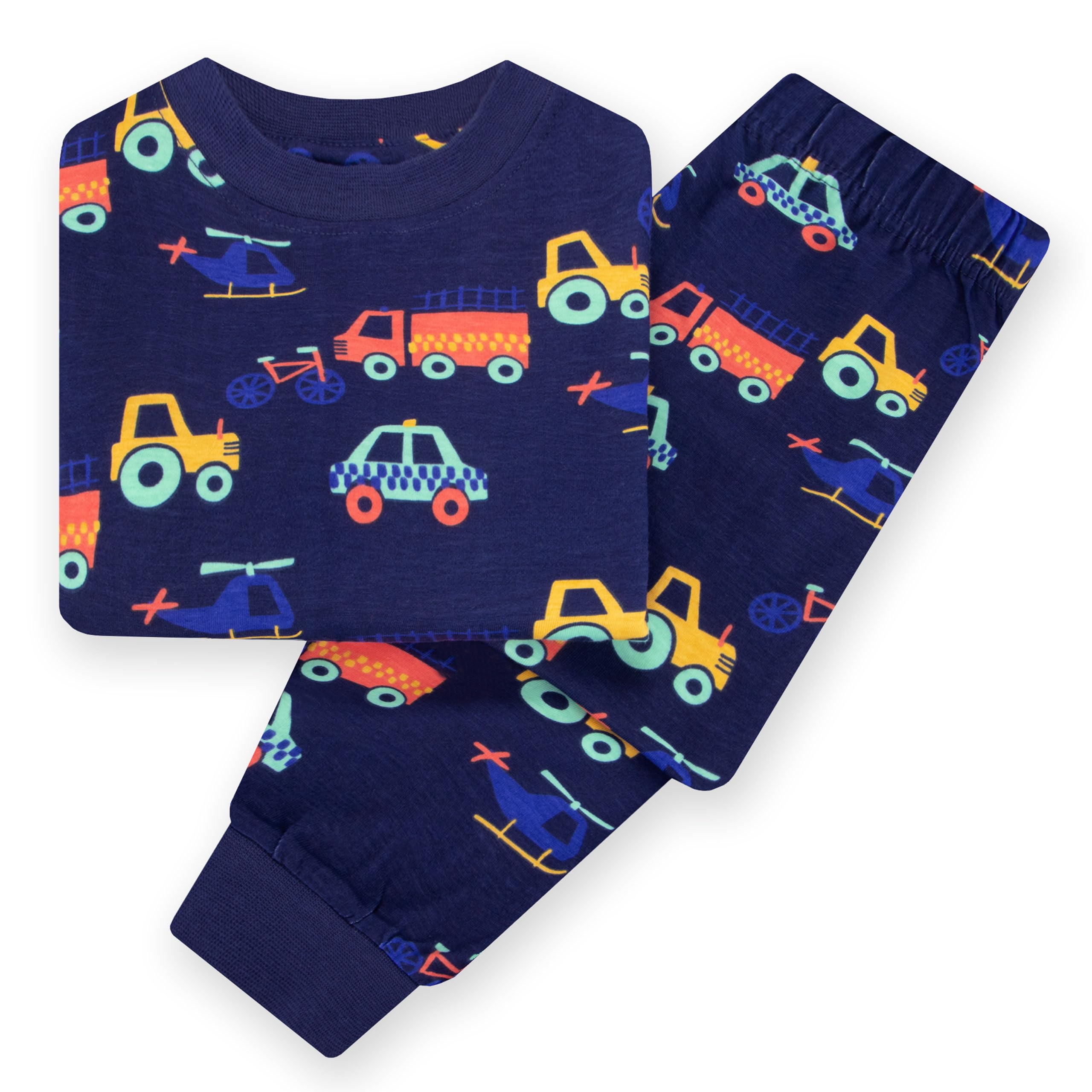 Harry Bear Pigiama Bambino, Pigiama Ragazzo Pacco da 2, Set Pigiami Ragazzo Macchine