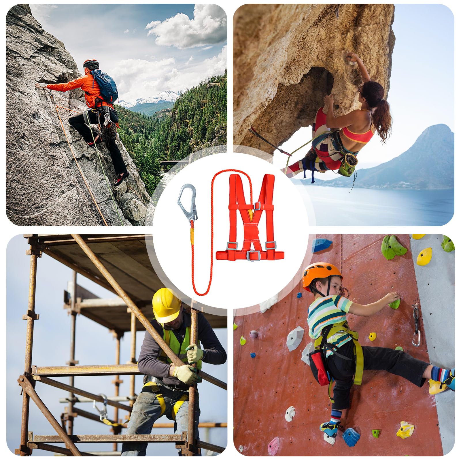 Cintura da arrampicata anti-caduta, cinghia di sicurezza per salvataggio del fuoco, alpinismo, attrezzatura da arrampicata