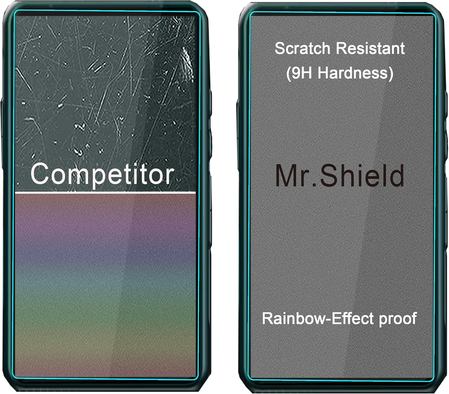 Mr.Shield Screen Protector compatible with HIBY R3PRO II [Tempered Glass] [3-PACK] [Japan Glass with 9H Hardness]