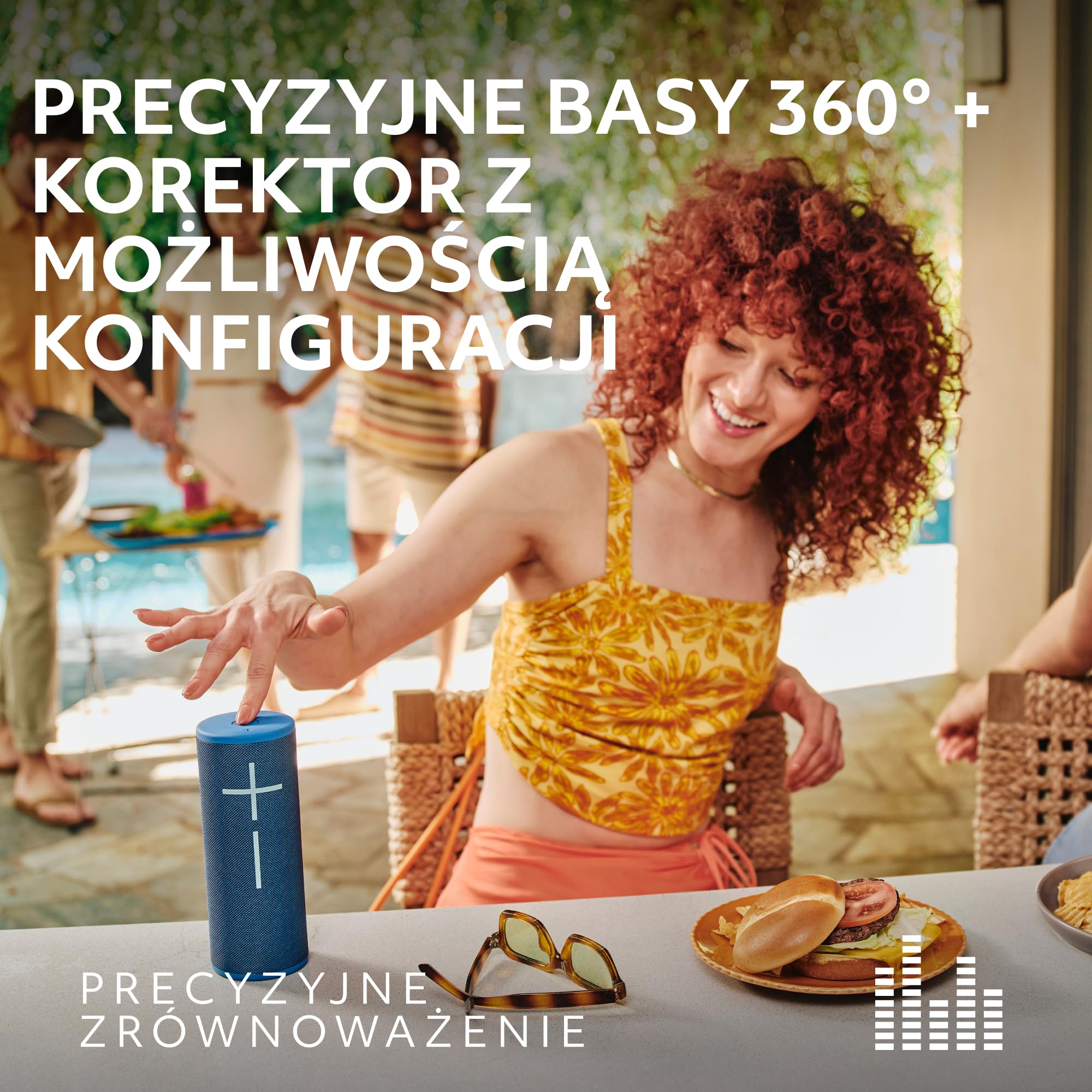 Ultimate Ears BOOM 4 Przenośny wodoodporny głośnik Bluetooth z 360-stopniowym, pogrubionym, wciągającym, krystalicznie czystym dźwiękiem, pływający głośnik z 15-godzinną baterią i zasięgiem 45 m