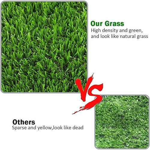 Miniatura 5 de LITA Césped Artificial Premium 2' x 3' (6 Pies Cuadrados) Césped Falso Realista Césped Deluxe Césped Sintético Césped Grueso para Mascotas -