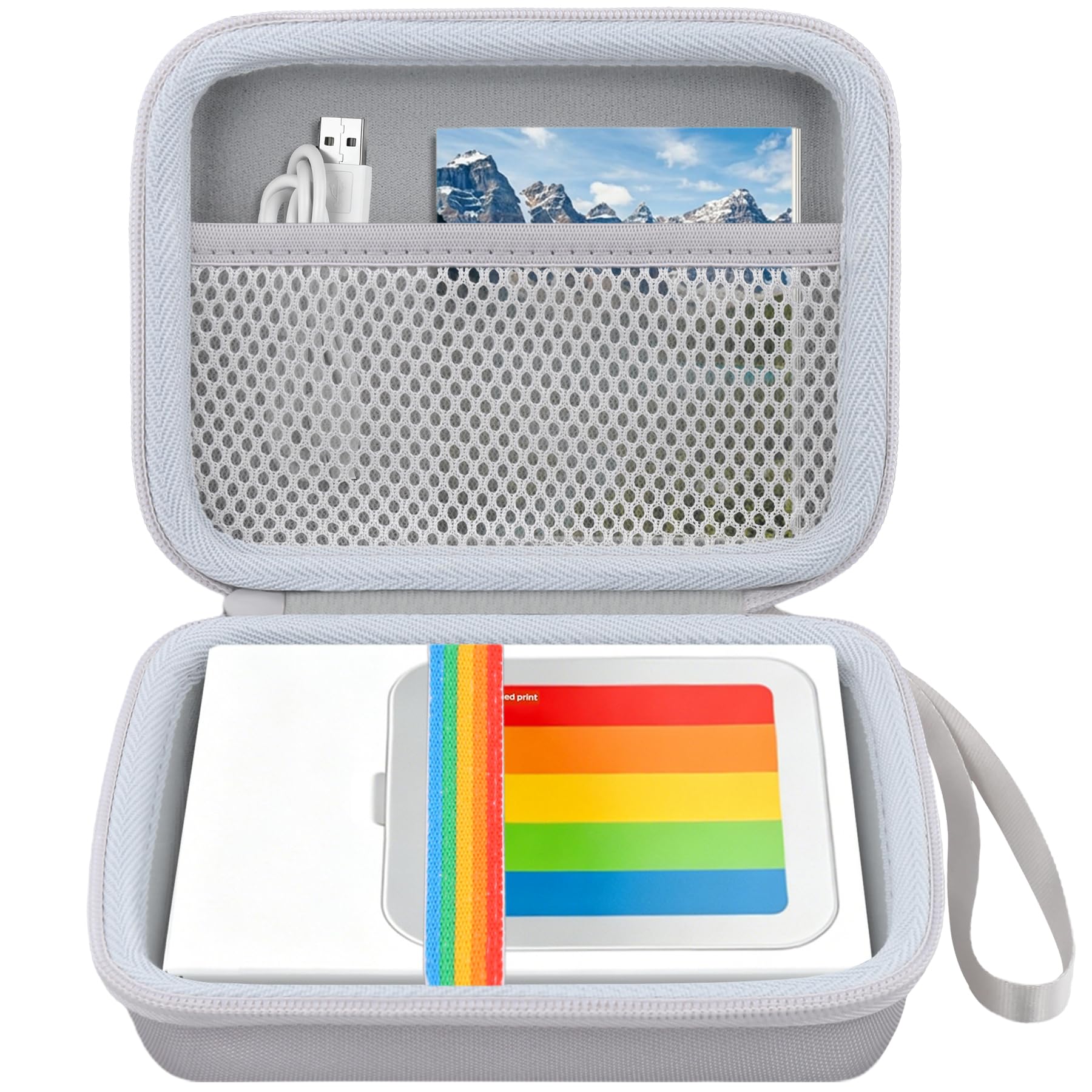 Hard Case for Polaroid Hi-Print 3x3 Photo Printer (9196), White
