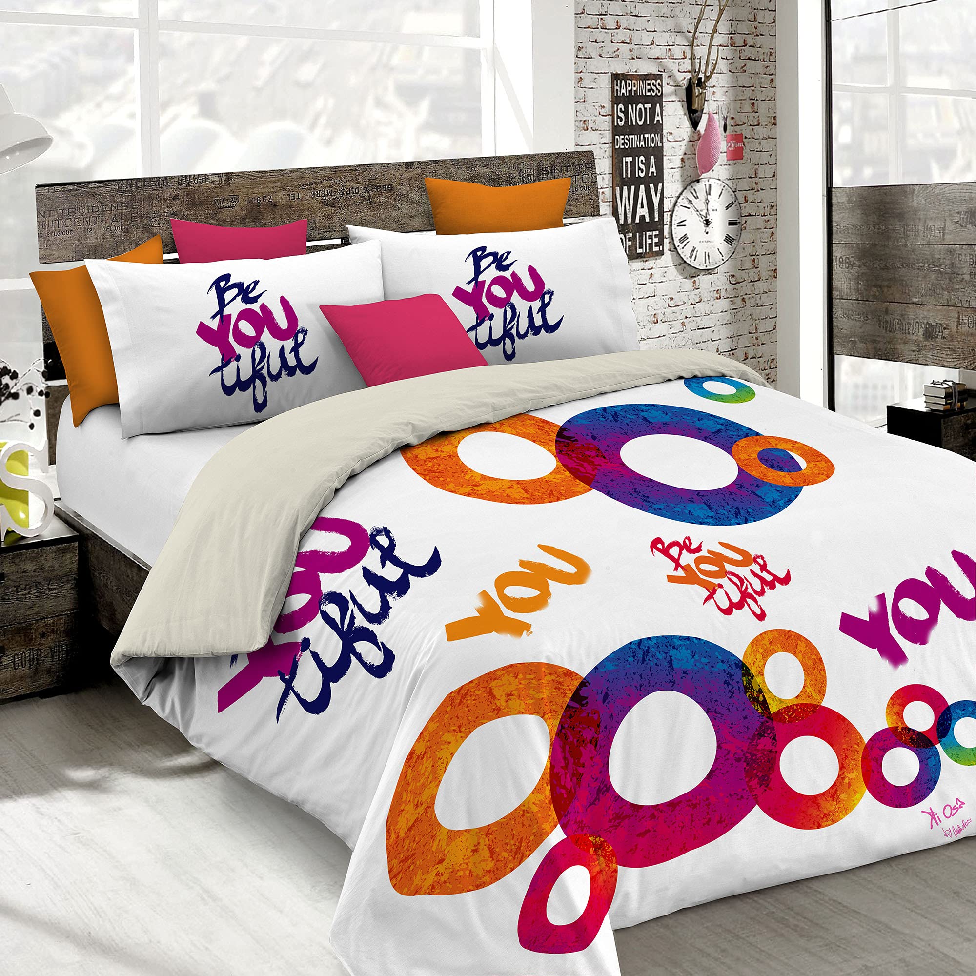Italian Bed Linen Duvet Cover Set KI-OSA, 603, Single