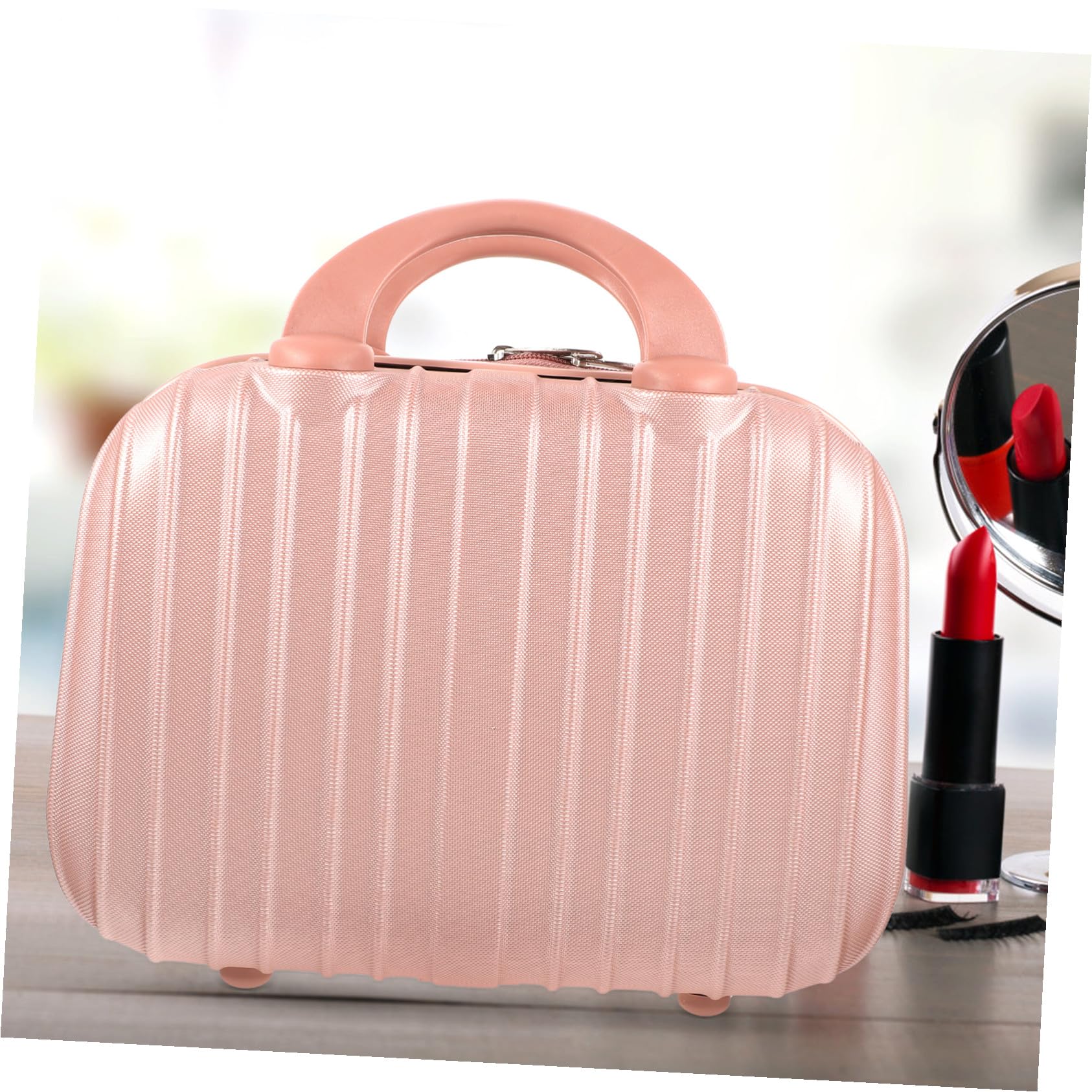 Beauty Case da Viaggio Donna Grande Capacità in ABS e Pc, Portatrucchi Multifunzione per Cosmetici Art, per Viaggi e Impiego Quotidiano