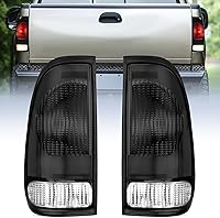 Nilight Smoke Taillight Assembly Pair for 1997-2007 Ford F-150 Styleside F-250/350/450/550 Super Duty - DOT/SAE, Durable OE Replacement