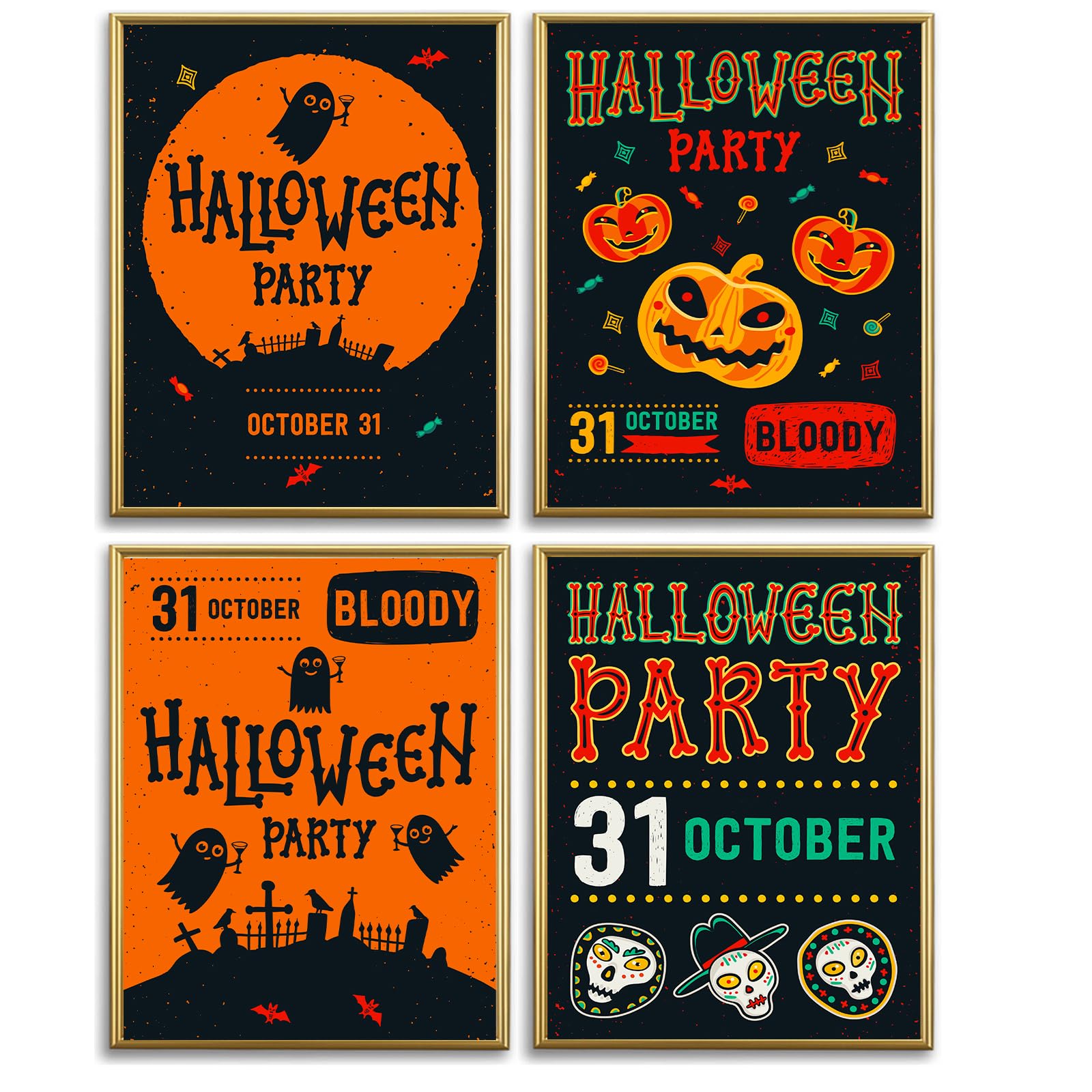 Impressions murales d'Halloween : transformez vos murs blancs tristes - 8
