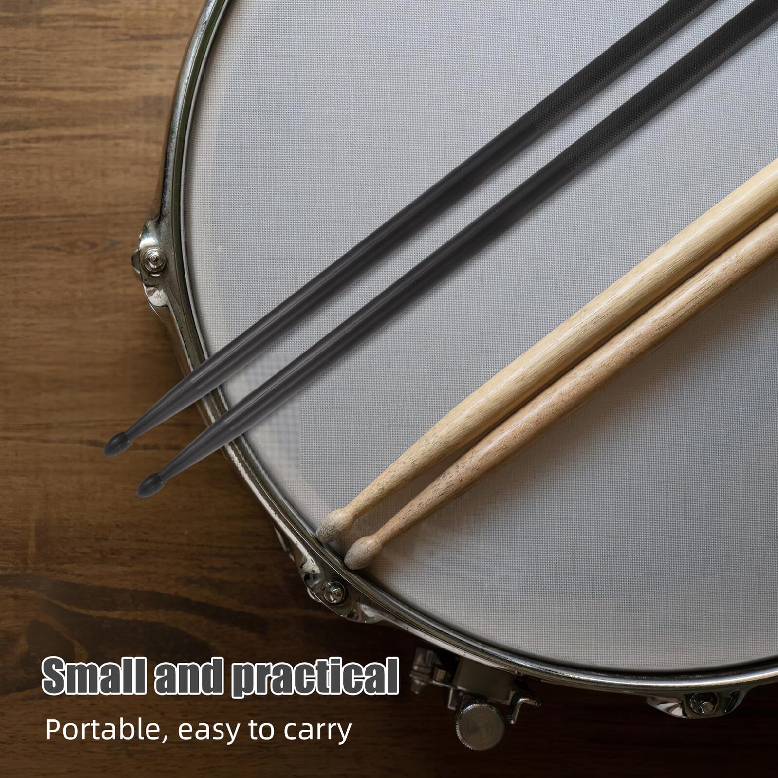 Drumsticks Drahtbürsten für Holz-drumsticks Nylon-drumsticks Schlägel für Schlagzeugstöcke Besen Aufbewahrungstasche für Drumsticks Percussion-besen Zubehör für Musikinstrumente