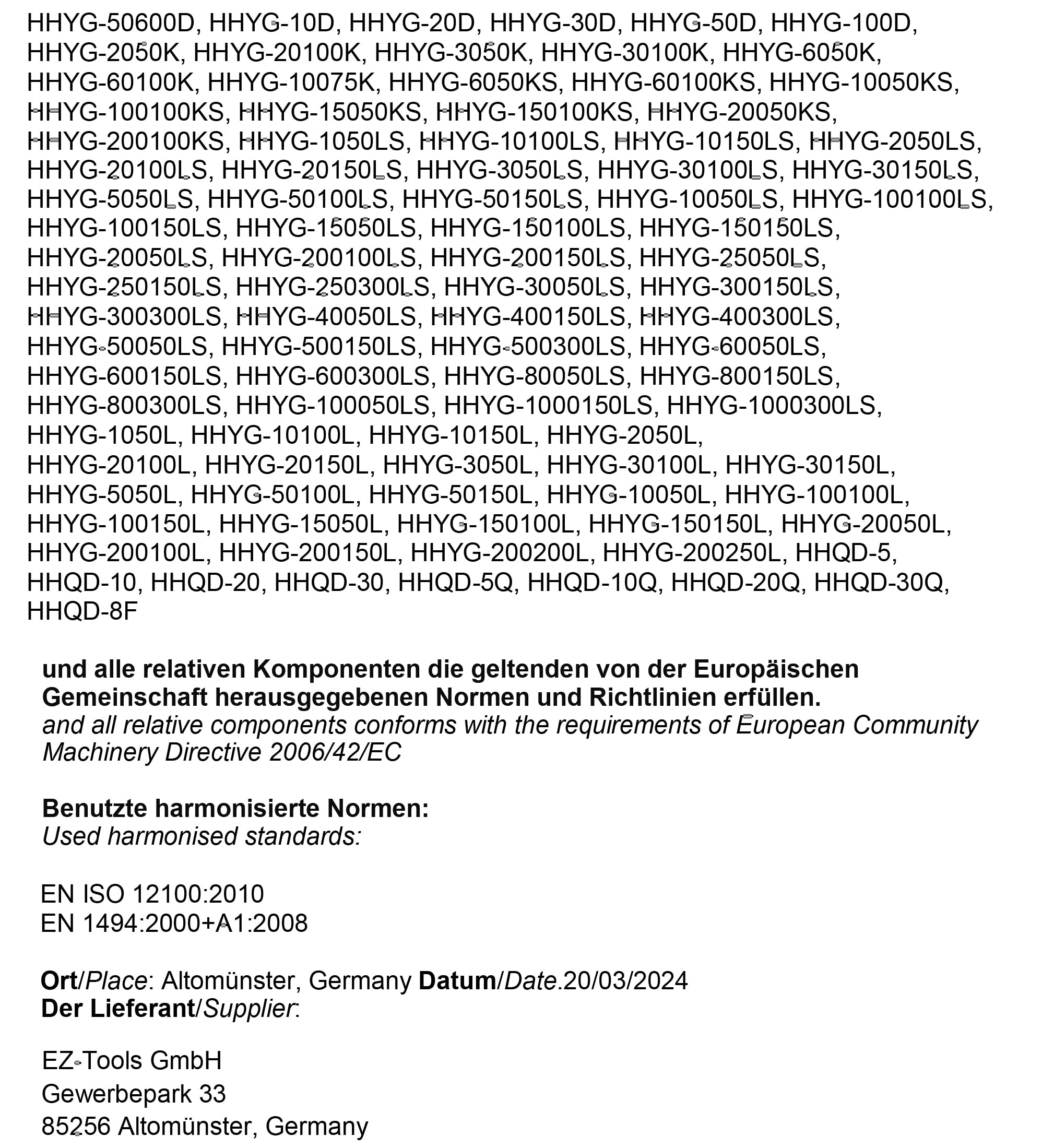 Einzelwirkender Hydraulikzylinder (30 Ton, 100 mm) (YG-30100)