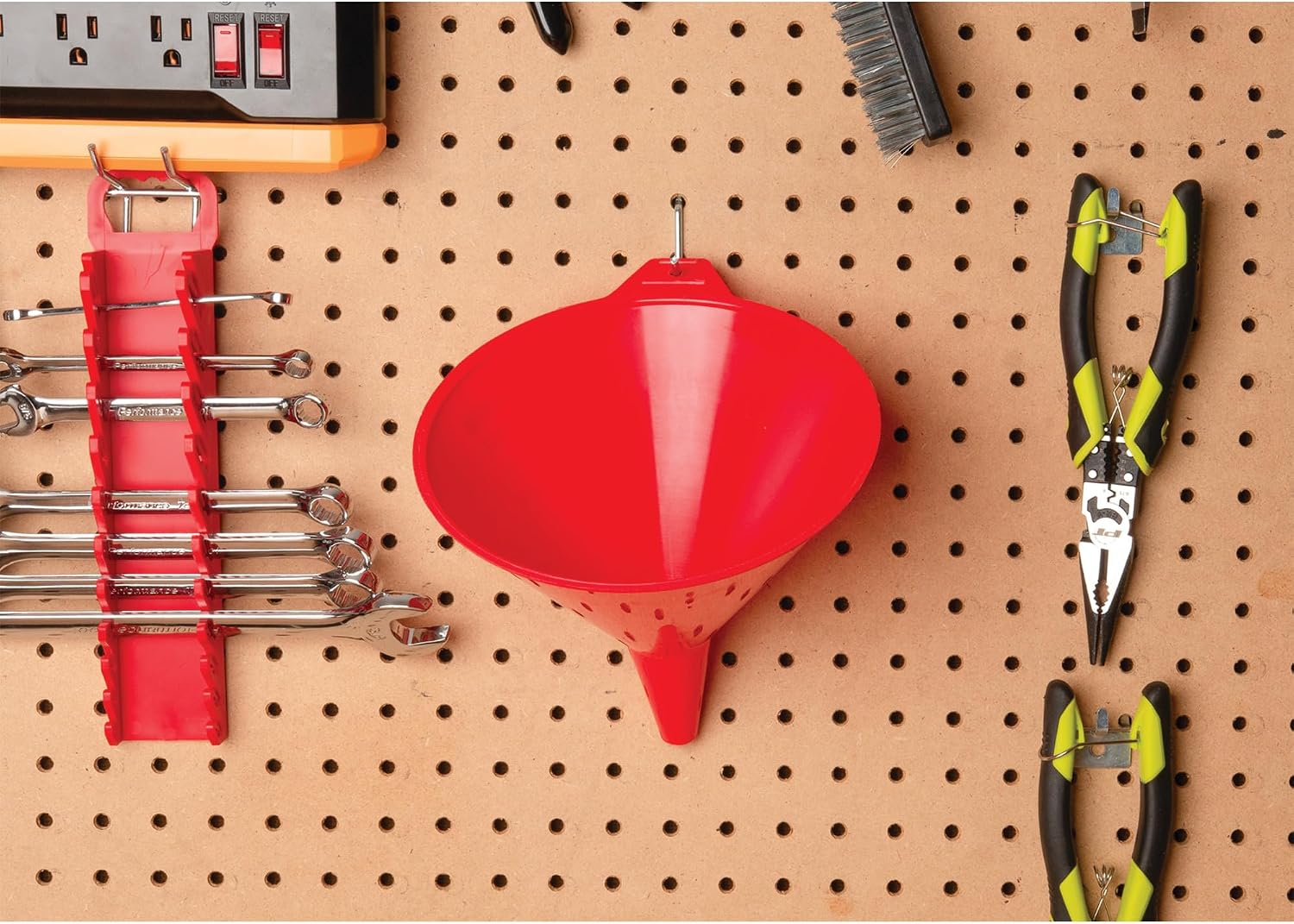 Performance Tool W4064 All Purpose Funnel, 1 Quart Capacity, Red