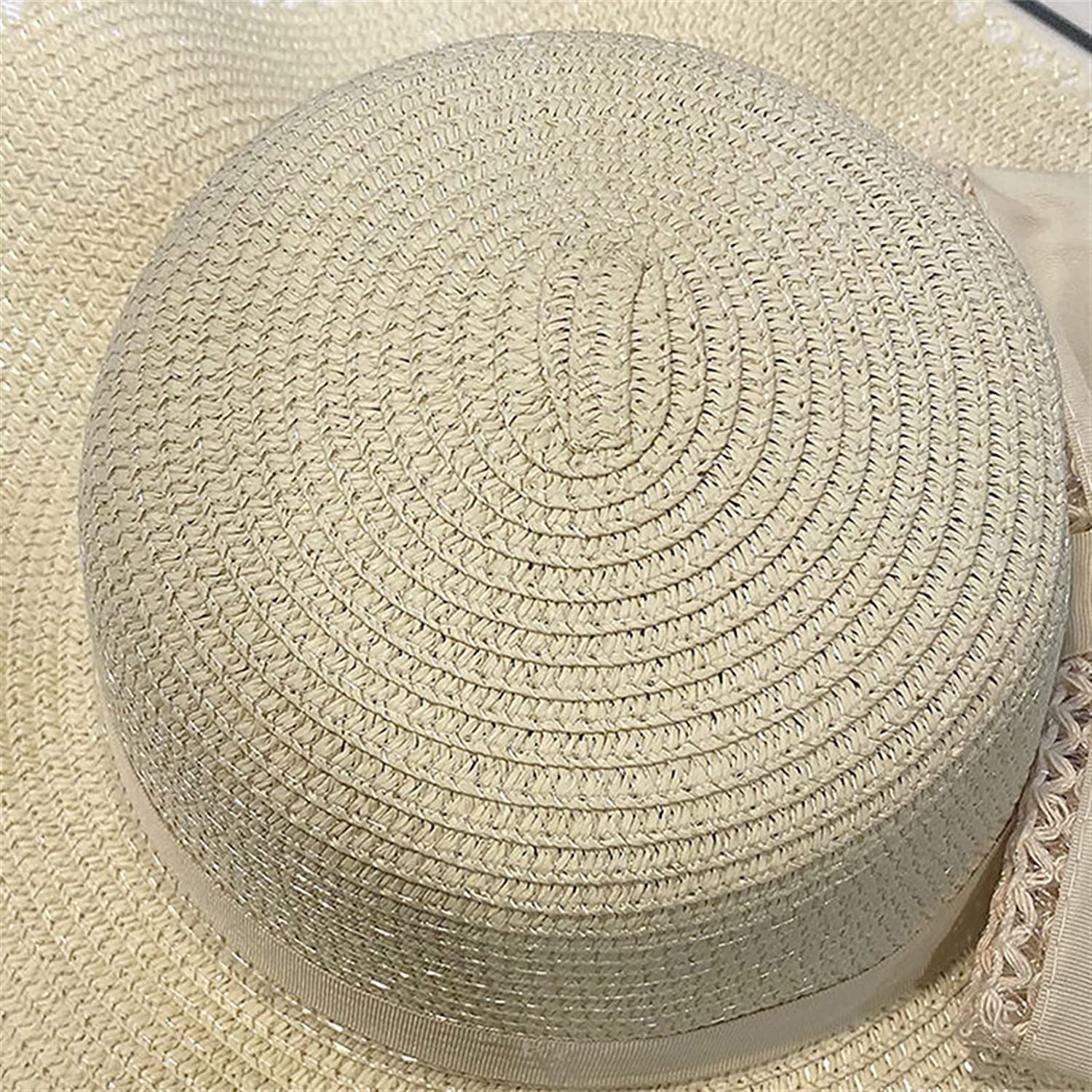 Sombreros Sol Sombrero De Paja Verano con Lazo para Mujer Sol Playa Al Aire Libre Pescador Elegante Sombrero Sol Mujer(K)