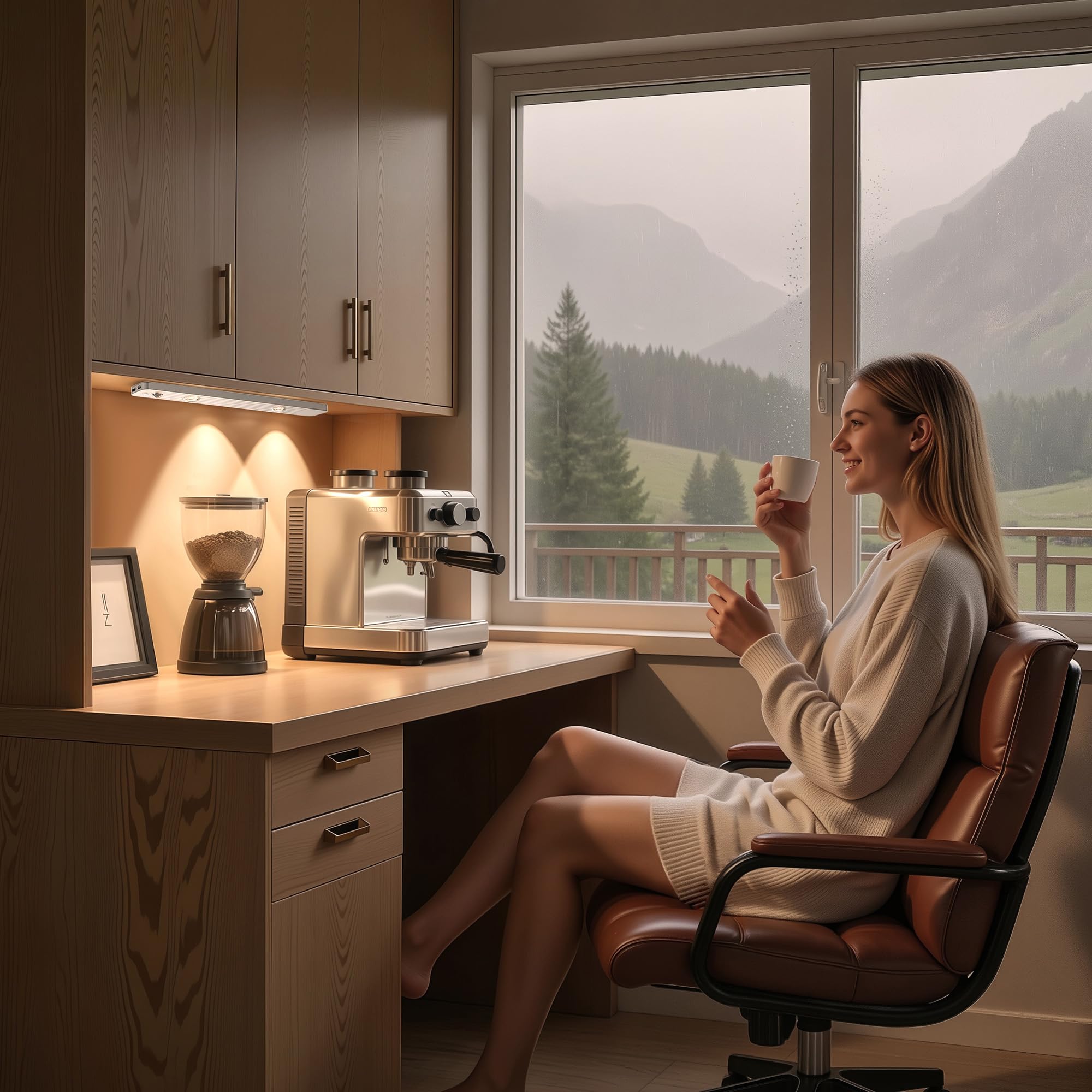 LROLTEF Luce LED Sottopensile Cucina 30CM 2200mAh 3 Temperature Colore Ricaricabile USB luce armadio LED Con Sensore di Movimento per Luci Lampada Dimmerabile Luce Ambientale Occhio di Gatto|1 Pezzi