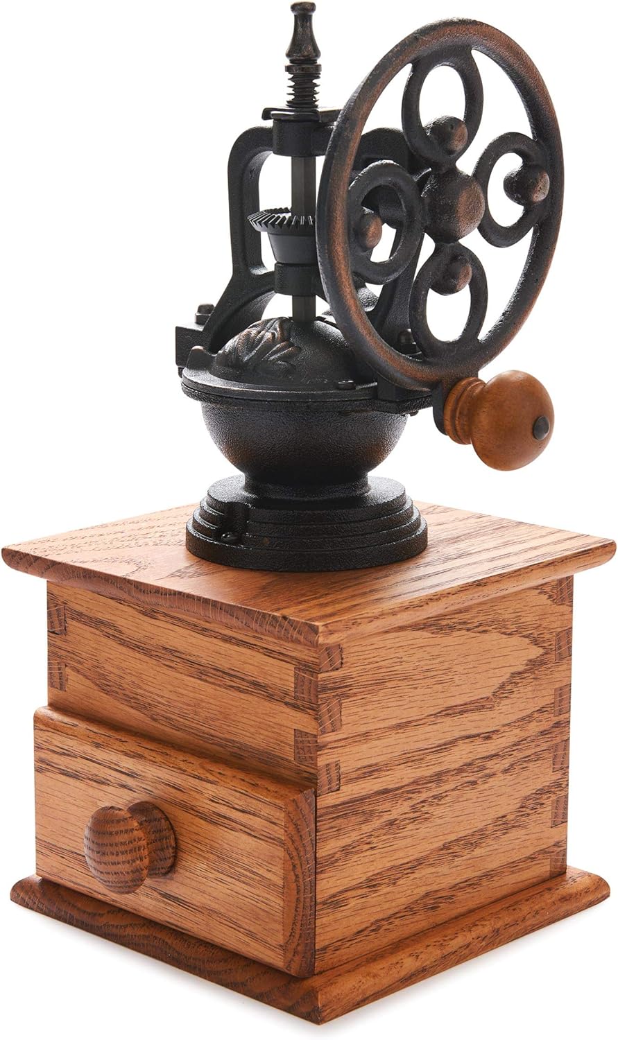 Woodriver Project Kit - Antique Style Side Crank Coffee Grinder Kit Mechanism Cast Bronzed