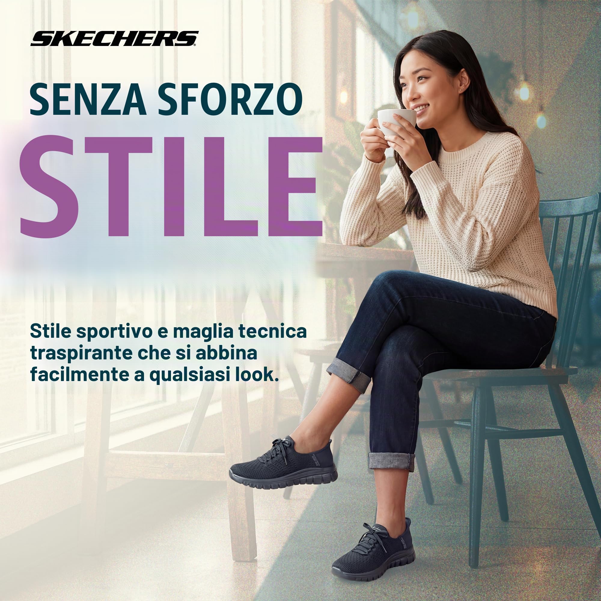 Skechers Donna Graceful First Blush Slip-in ALLENATRICE