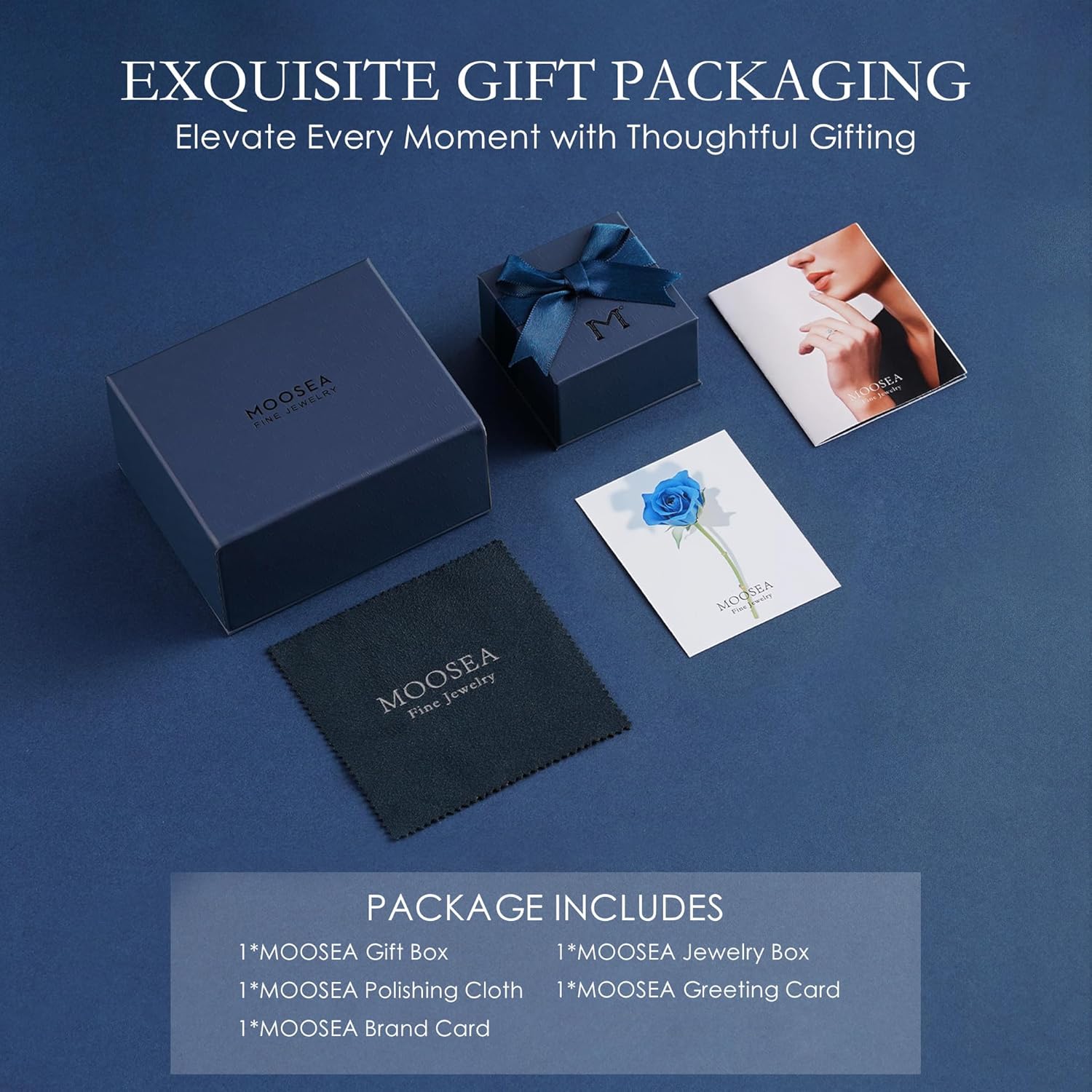 MOOSEA Moissanite Wedding Bands for Women 14K White Gold Plated 925 Sterling Silver Promise Eternity Ring Wedding Anniversary Moissanite Jewelry Gifts - Image 7