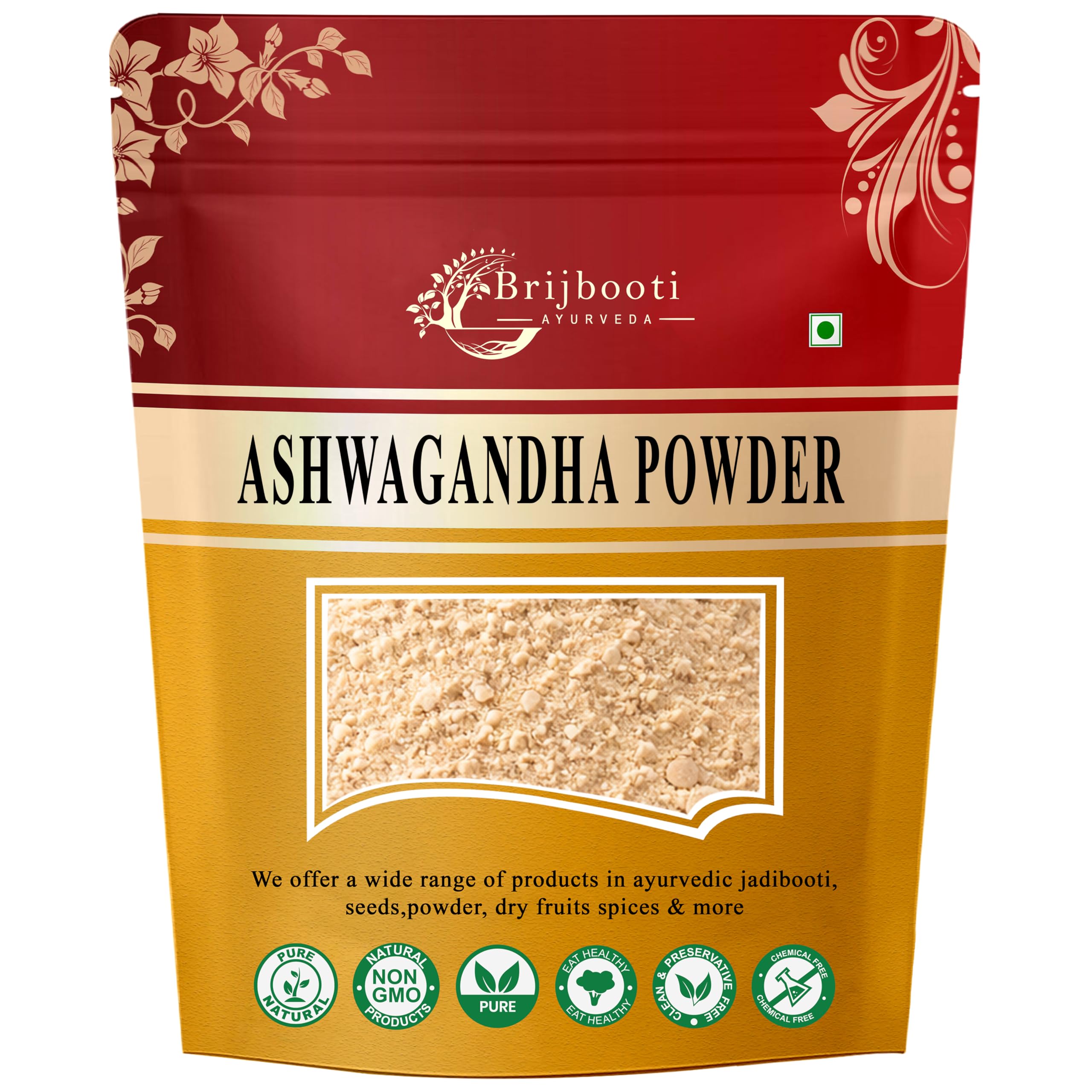 BIRJU MAHAVIR 400 Gr Ashwagandha Root Powder - Withania Somnifera, Natural (BMKB-7) — Amazon image 9