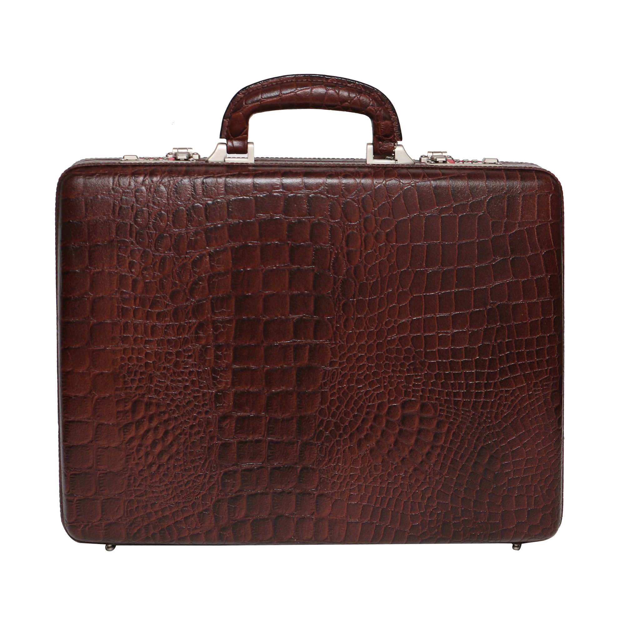 Genuine Leather Briefcase for Men | 15.6 Inch Laptop Compartment | Expandable Office Bag with 3-Digit Combo Lock | Business Organizer Bag for Professionals (Brown)-image-30