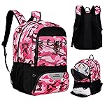 Hsmihair Soccer Bag-Soccer Backpack&Backpack for&Football Volleyball& Basketball,with Ball Compartment and Training Package