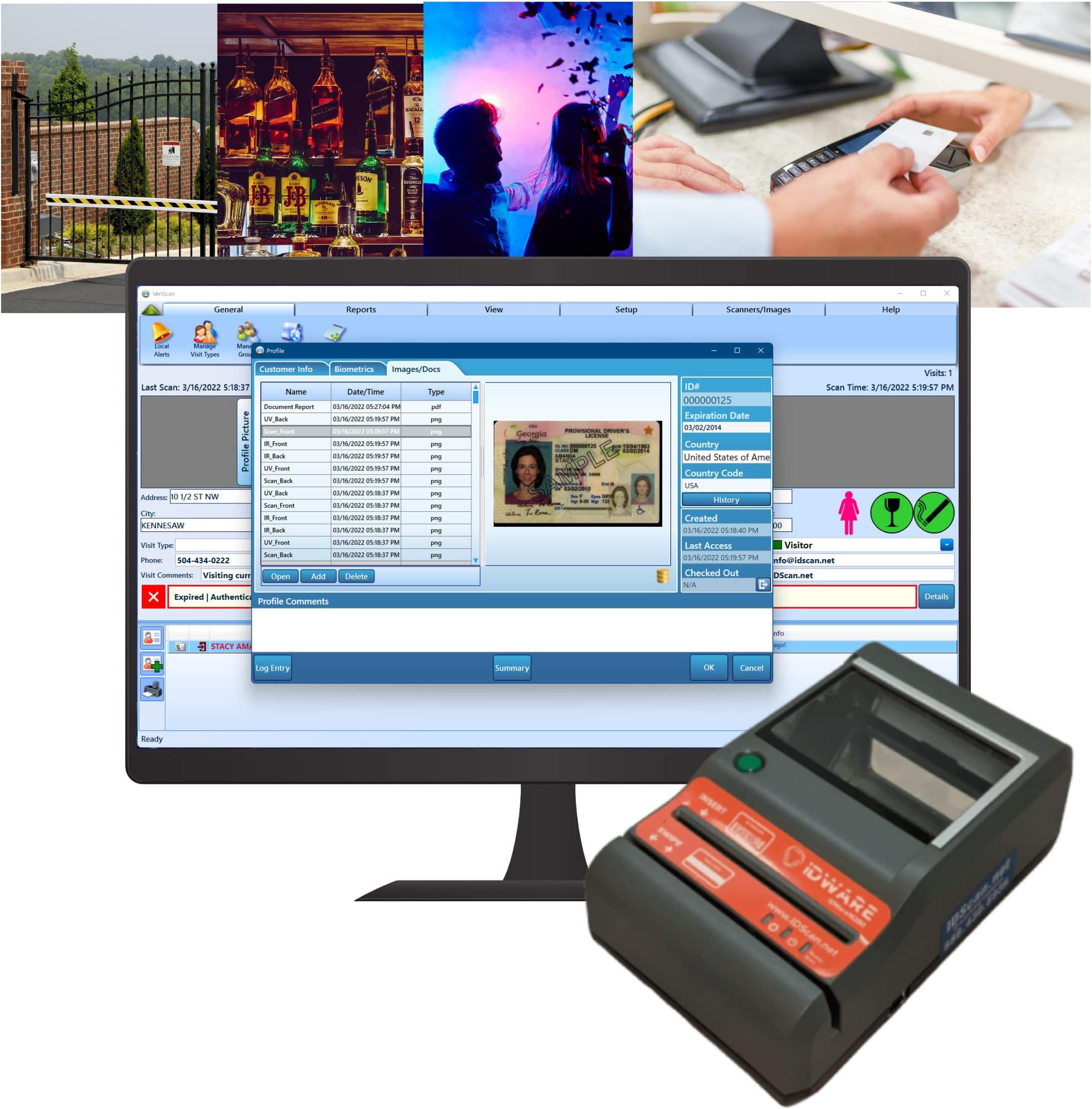 IDWare Guest | Visitor Management Desktop Solution with M280 ID Reader