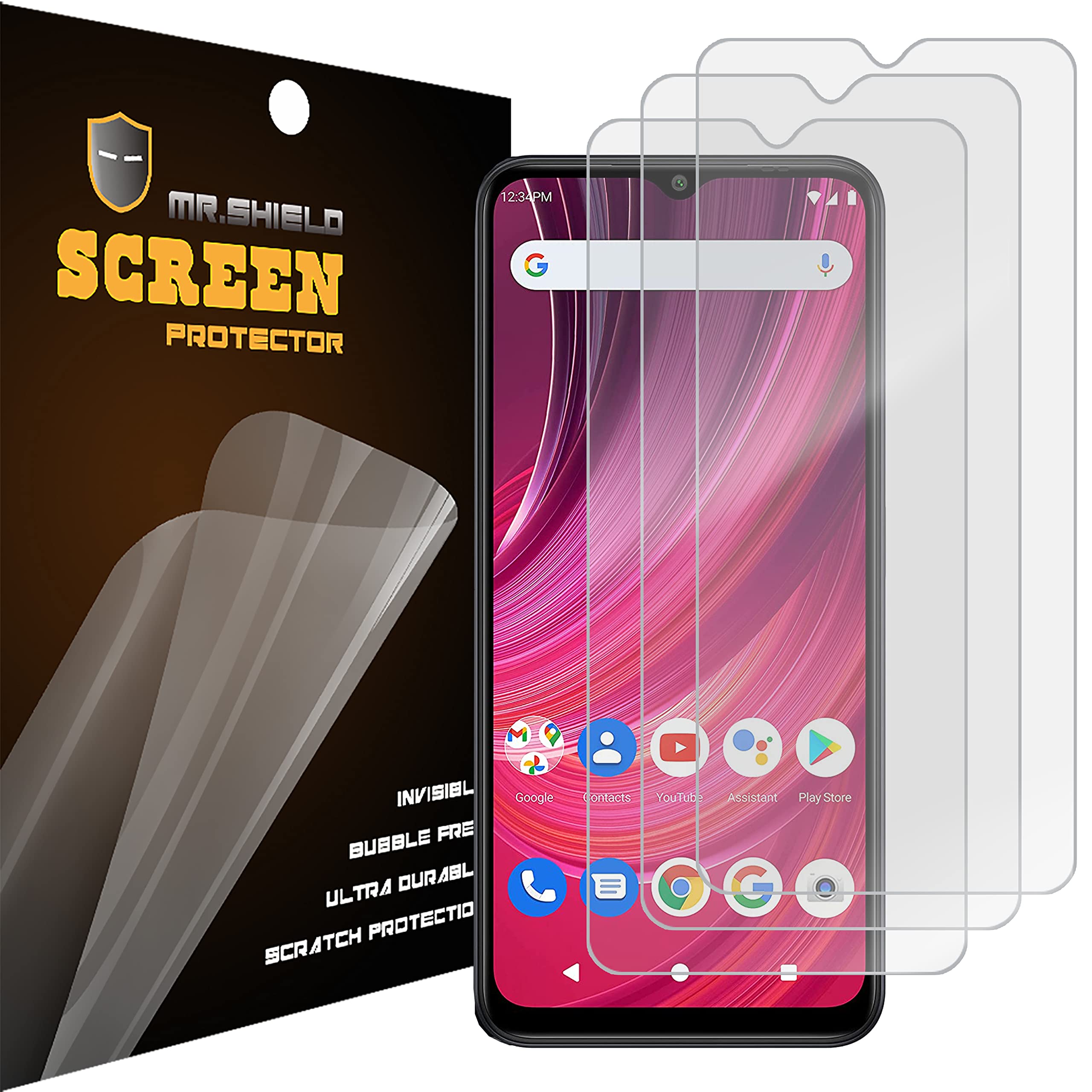 Mr.Shield [3-PACK] Screen Protector For BLU F92e 5G [2023] Anti-Glare [Matte] Screen Protector (PET Material)