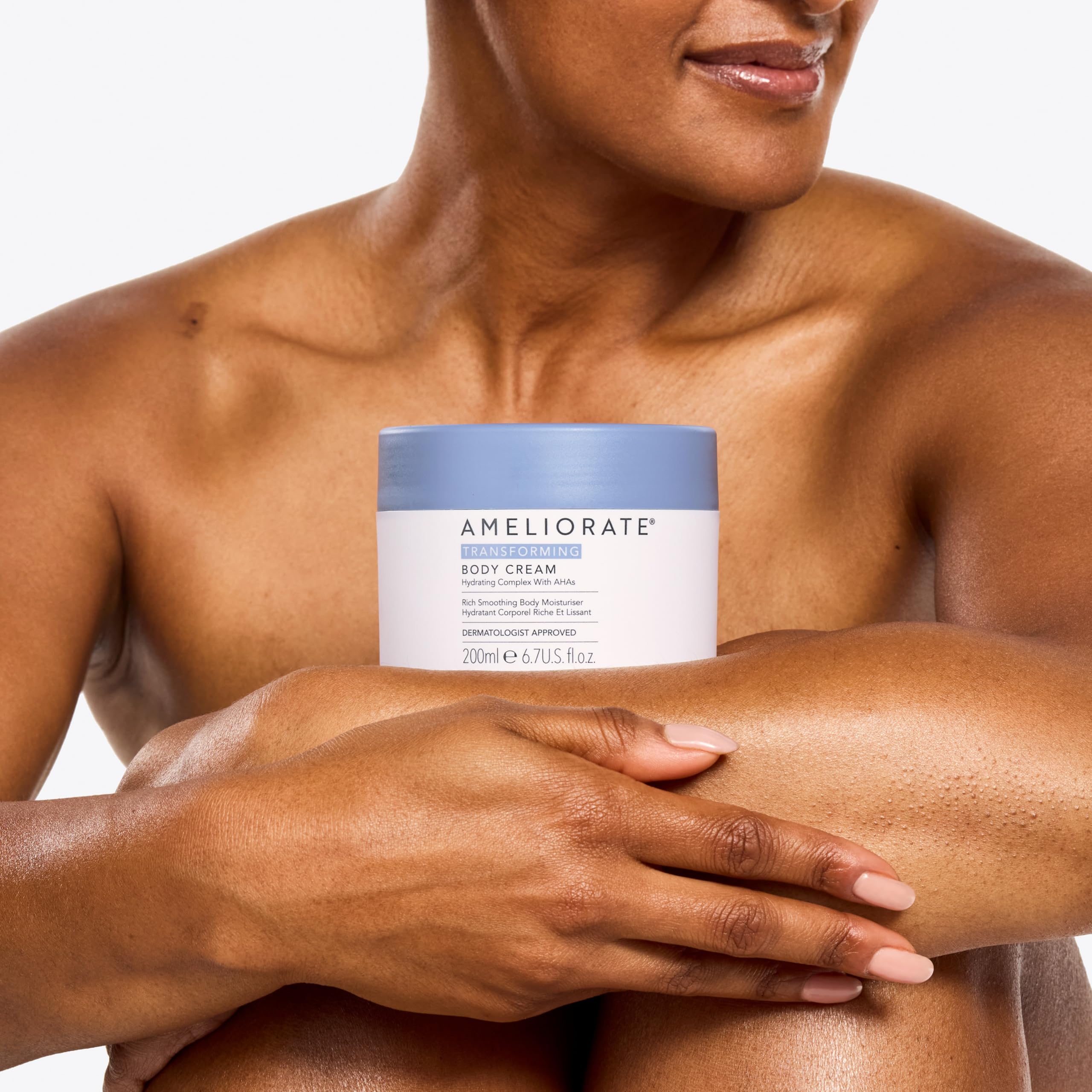 AMELIORATE Transforming Body Cream 200ml for Keratosis Pilaris (KP), Extremely Dry & Rough Skin, White, 200 ml (Pack of 1) - Image 4