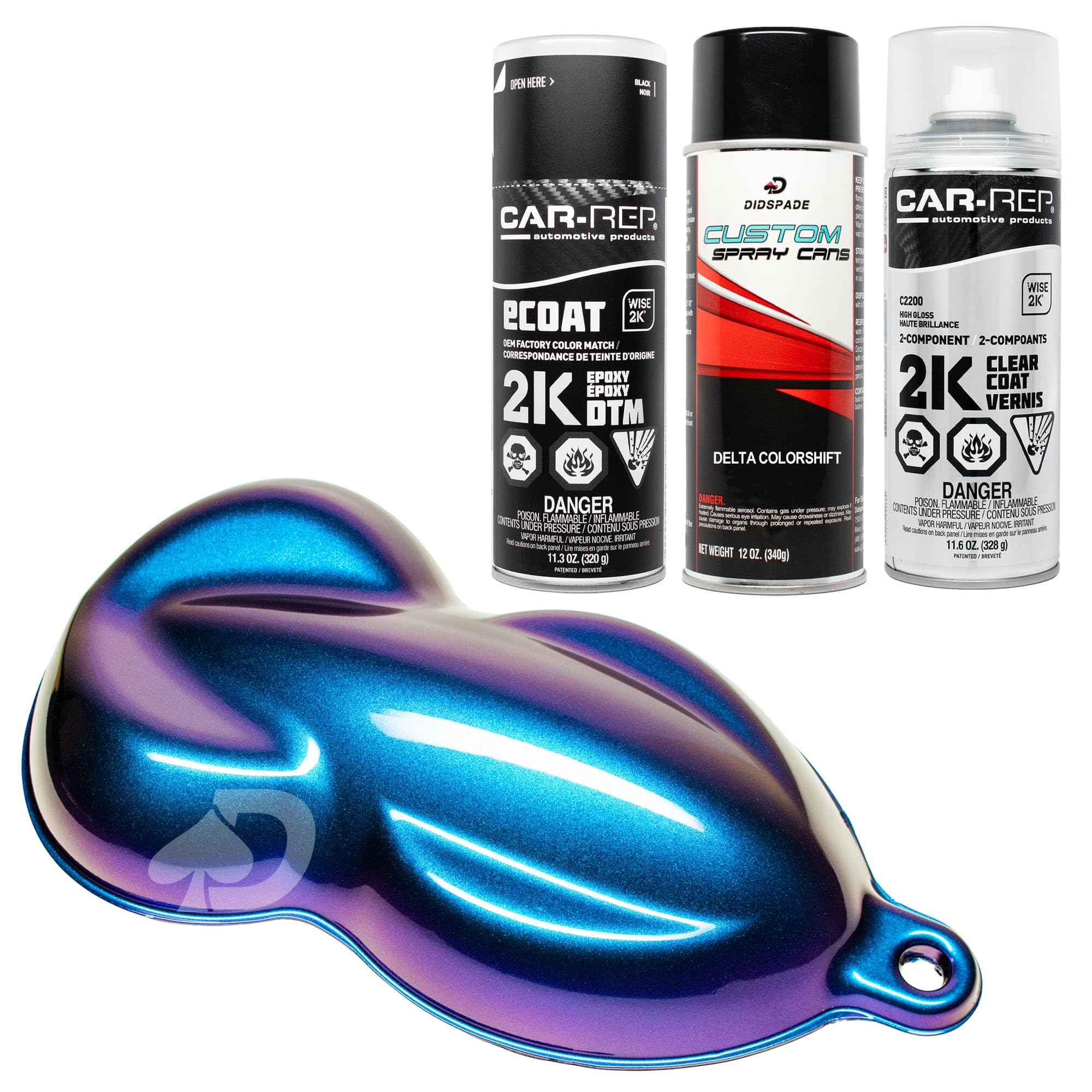 Chameleon Spray Paint Kit Includes Sealer, Aerosol Color Shift Spray  Paint, and Gloss Clear for Cars, Bikes, Strongest Automotive Grade