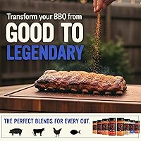 Vista 8 de Kosmos Q SPG BBQ Dry Rub, mezcla de ajo y sal atrevida con azúcar de caña orgánica, condimento de barbacoa para pechuga, pollo, filete, costillas