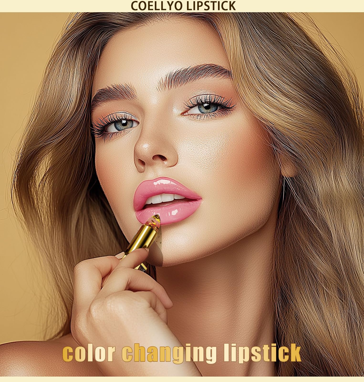 1PCSCoellyo Lipstick, True Tone Ph Adjusting Lipstick for Women,Clear lip stick That Changes Color,Long Lasting 24 Hours Moisturizing (1PCS) - 2