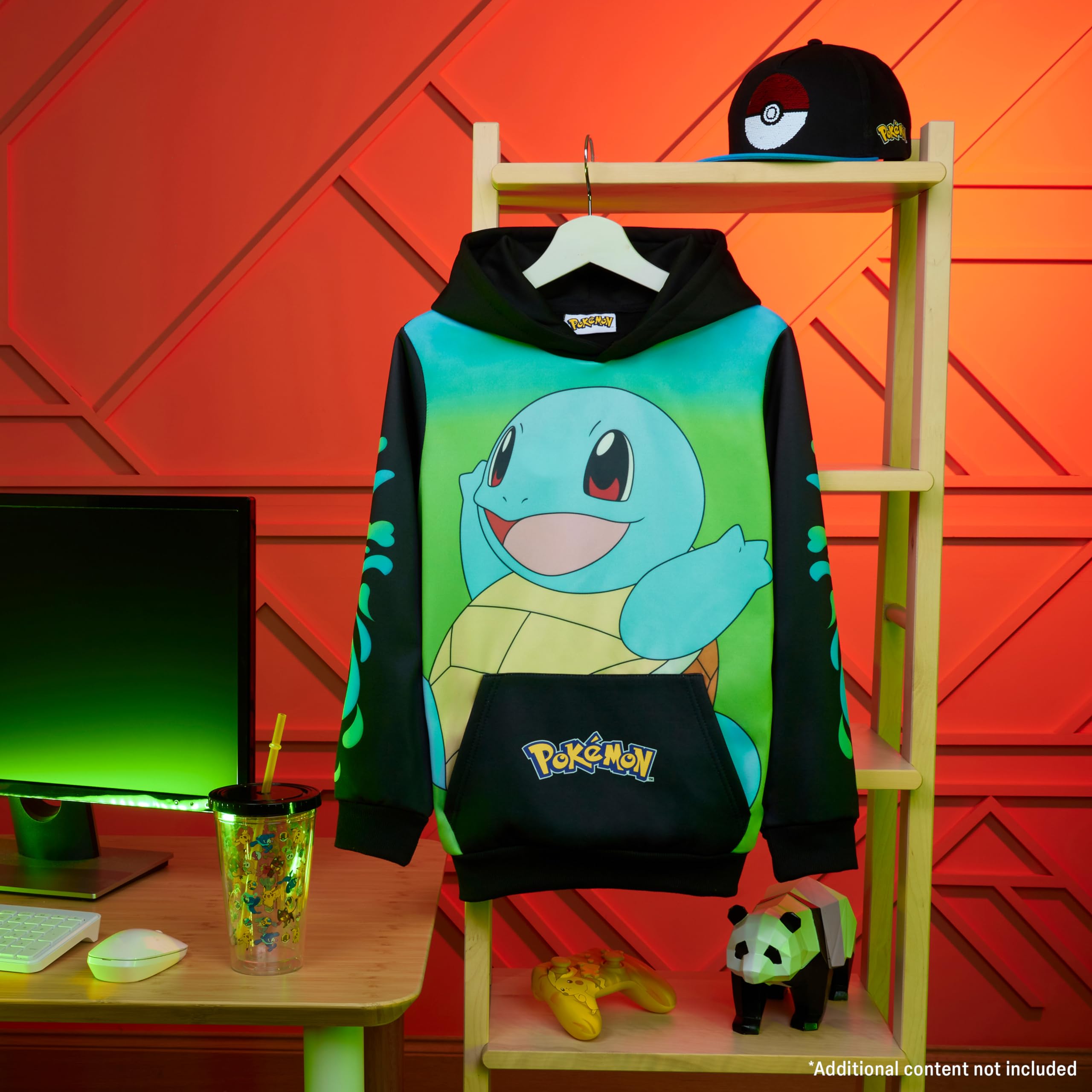 Pokémon Felpe con Cappuccio per Bambini e Ragazzi, Felpa Comoda con Tasca a Canguro