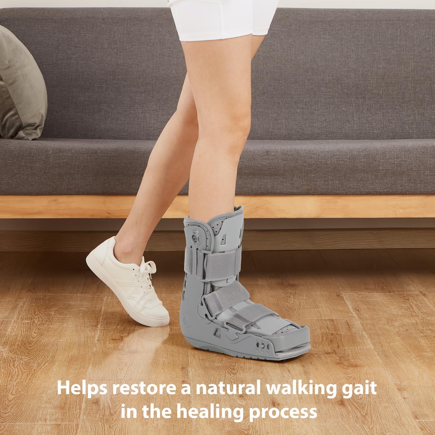 Botas cortas Air Walker L, soporte para fracturas de tobillo y esguinces de pie | Pequeño